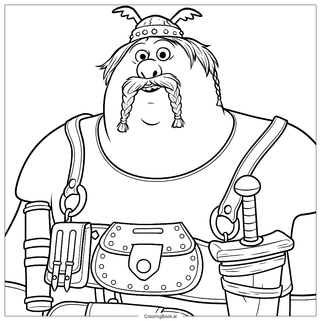  Page de coloriage Fishlegs Ingerman 