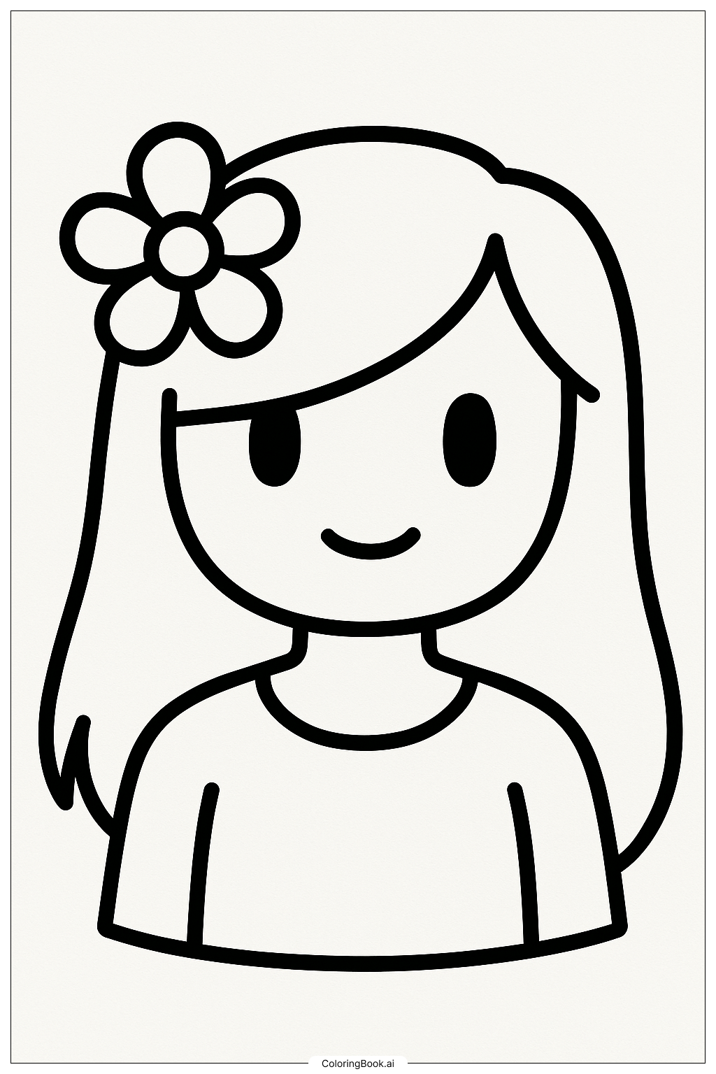  Aphmau With A Flower In Her Hair Coloring Page 