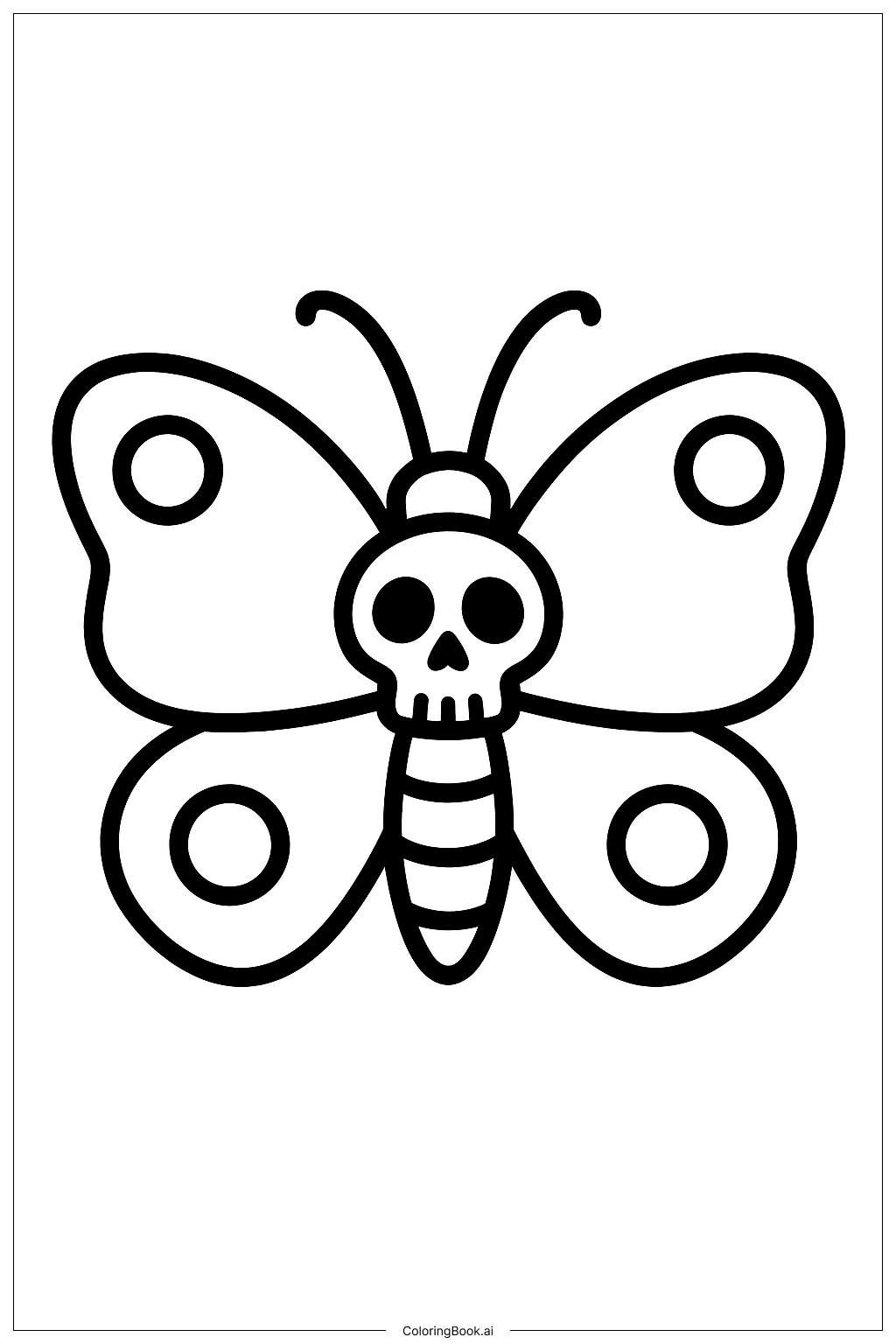 Motivo de Mariposa del Día de los Muertos