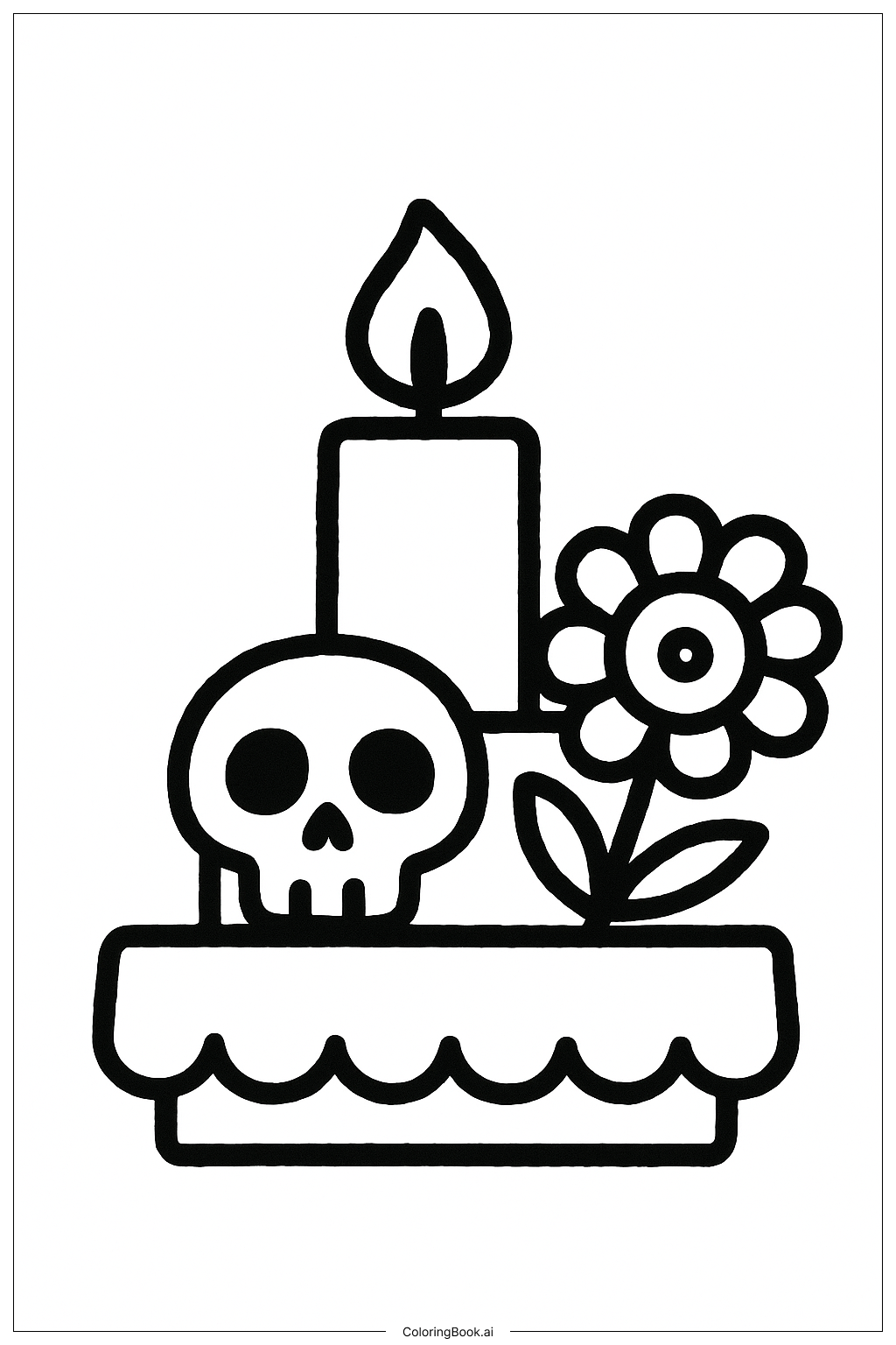 亡灵节迷你祭坛蜡烛