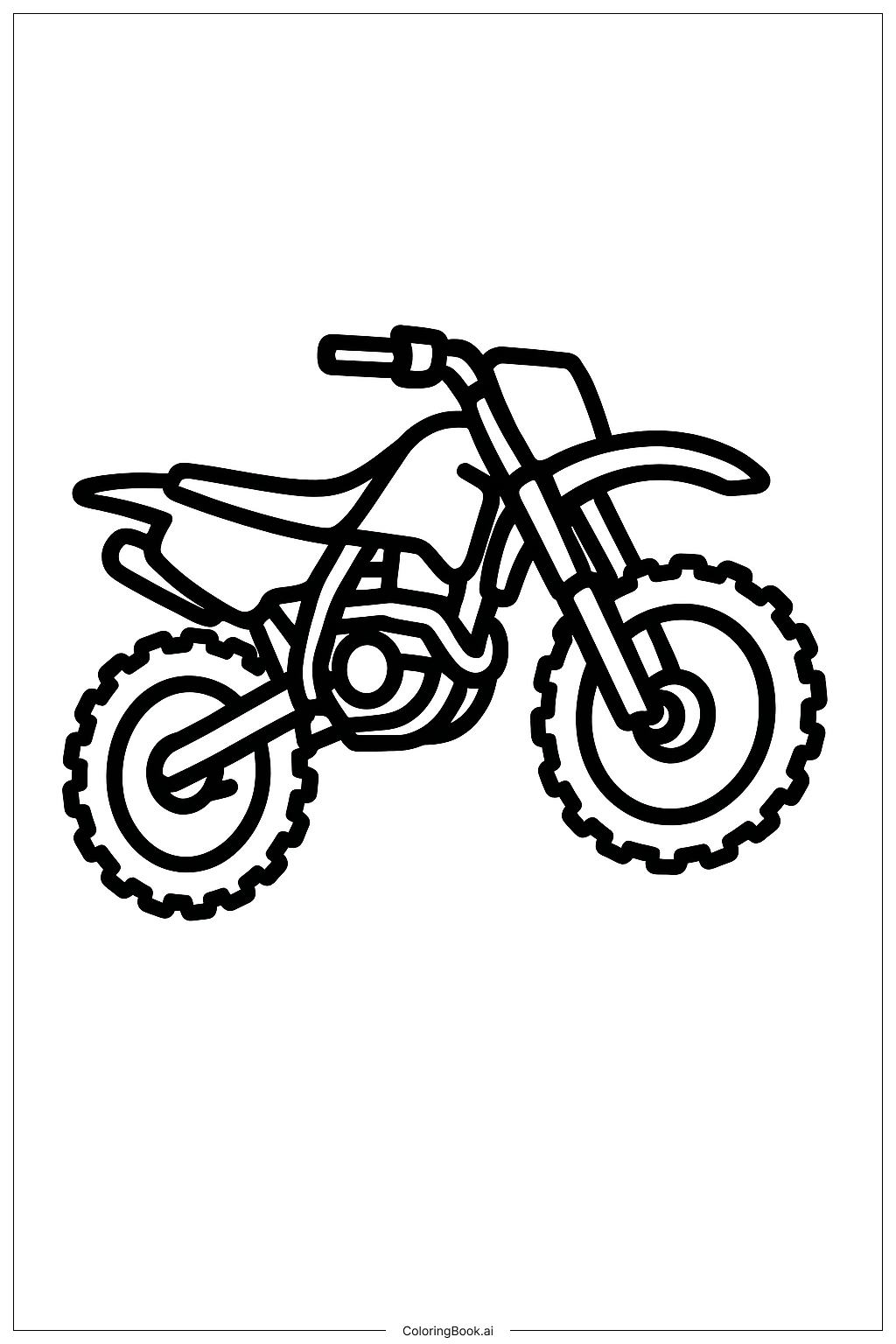  더트 바이크 점프 색칠공부 페이지 