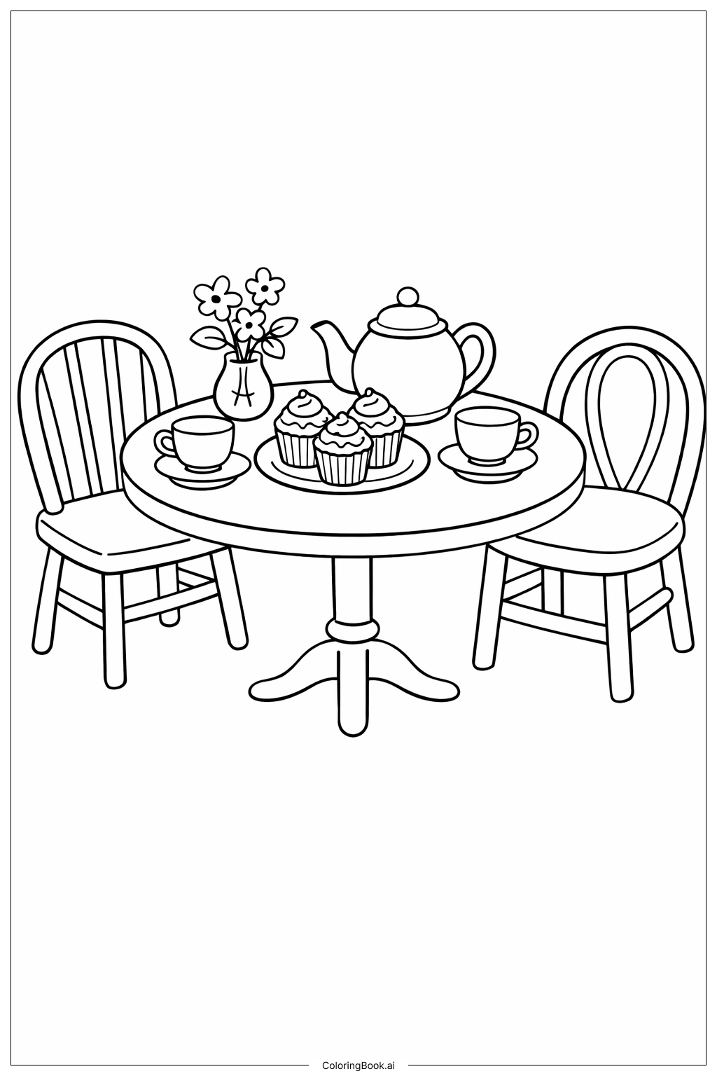  디즈니 가든 티파티 색칠공부 페이지 