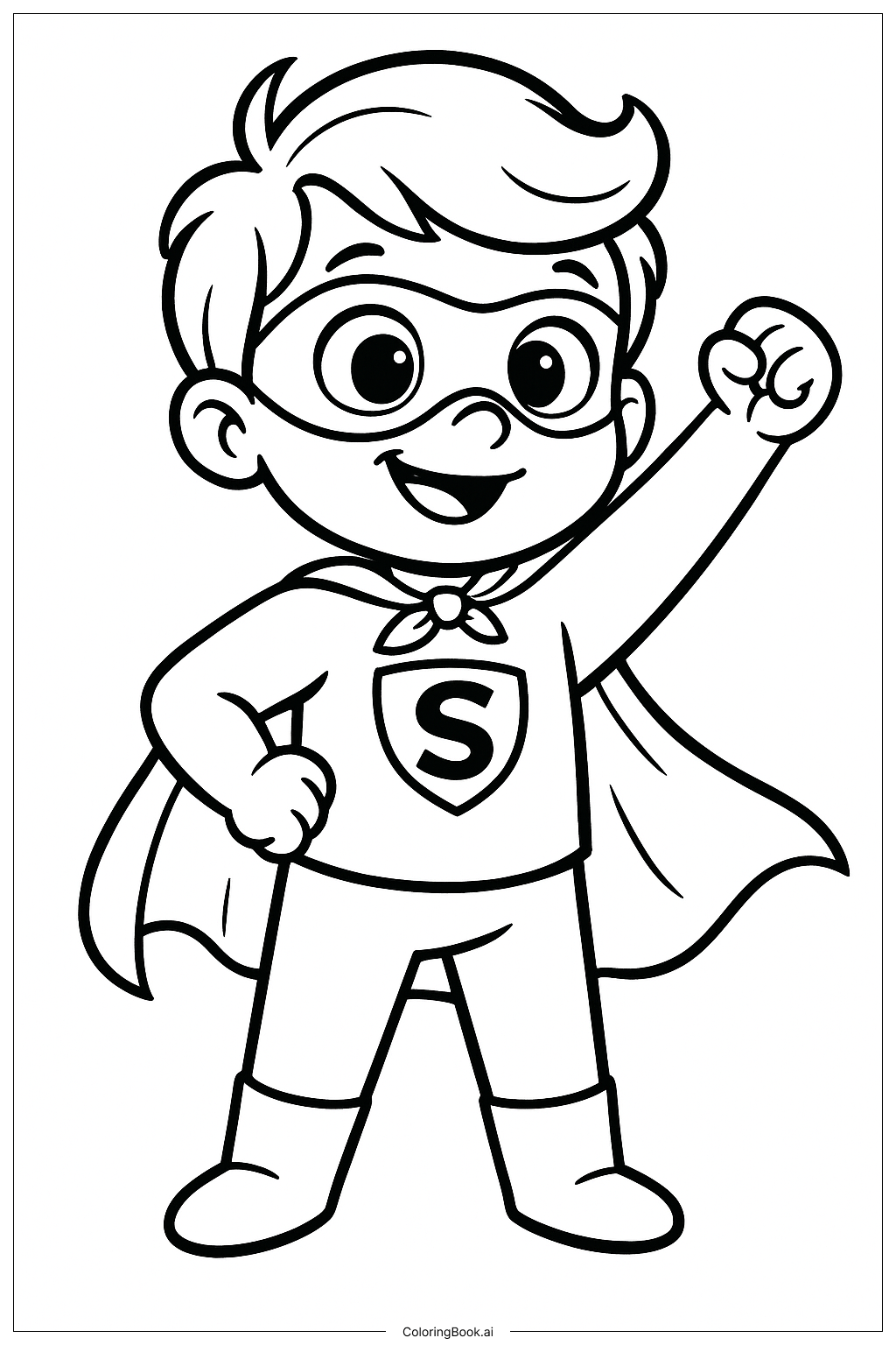 迪士尼万圣节小超英填色页