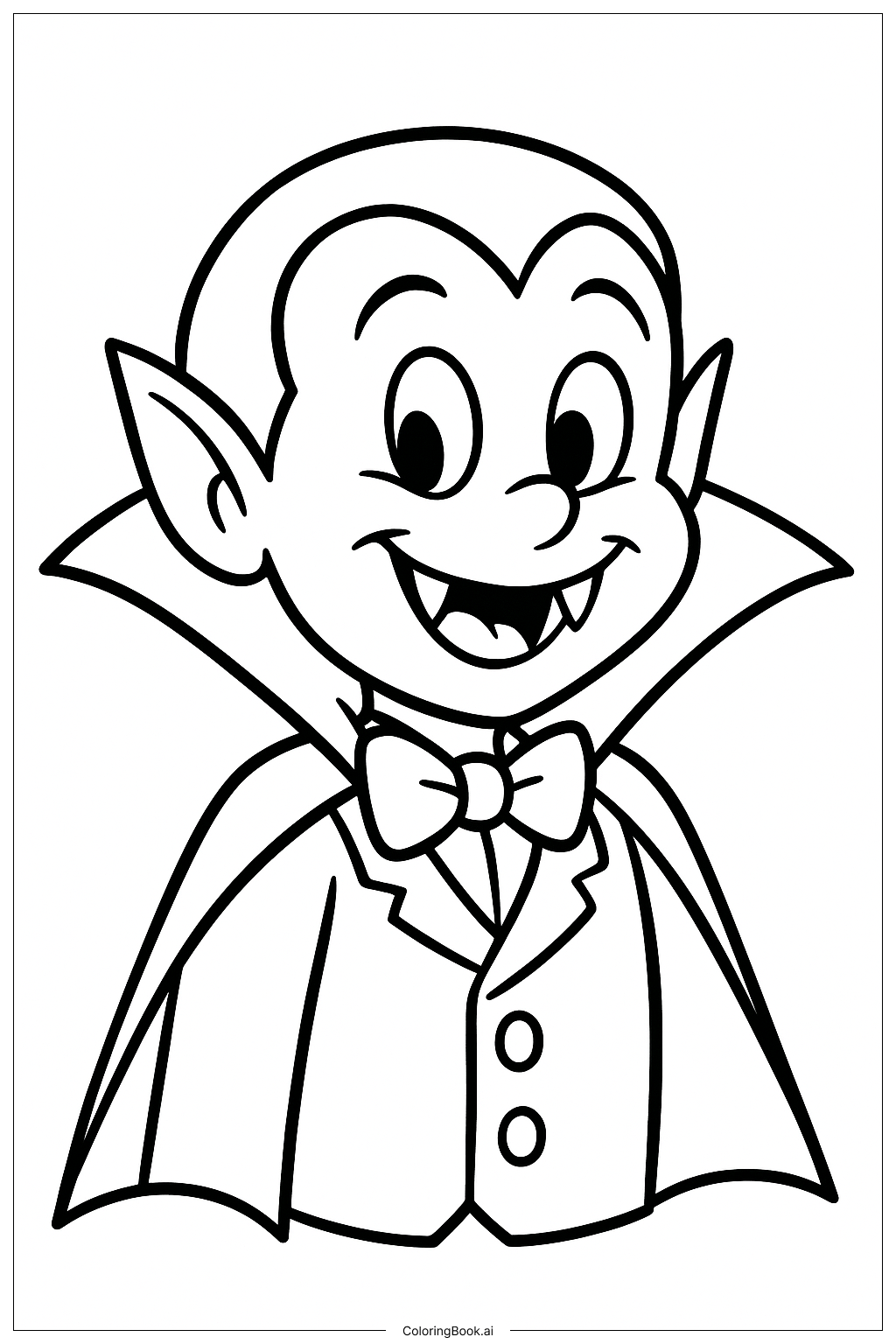 迪士尼万圣节小吸血鬼填色页