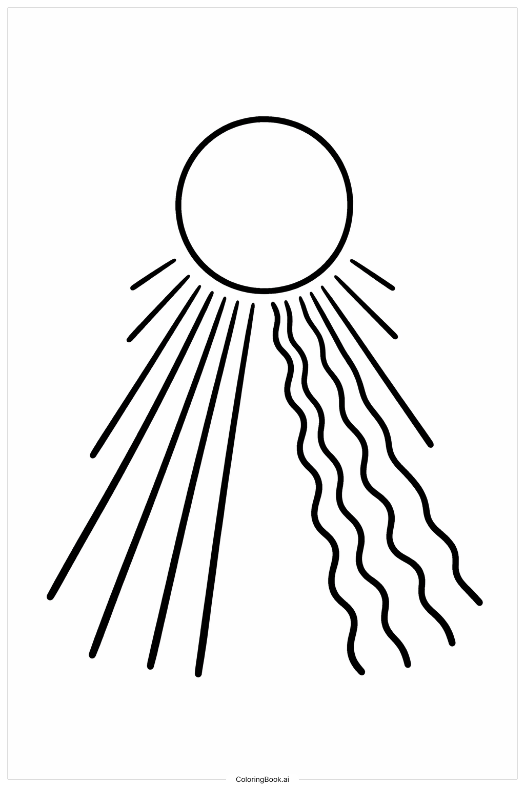  Page de coloriage Rayons de la Divine Miséricorde 