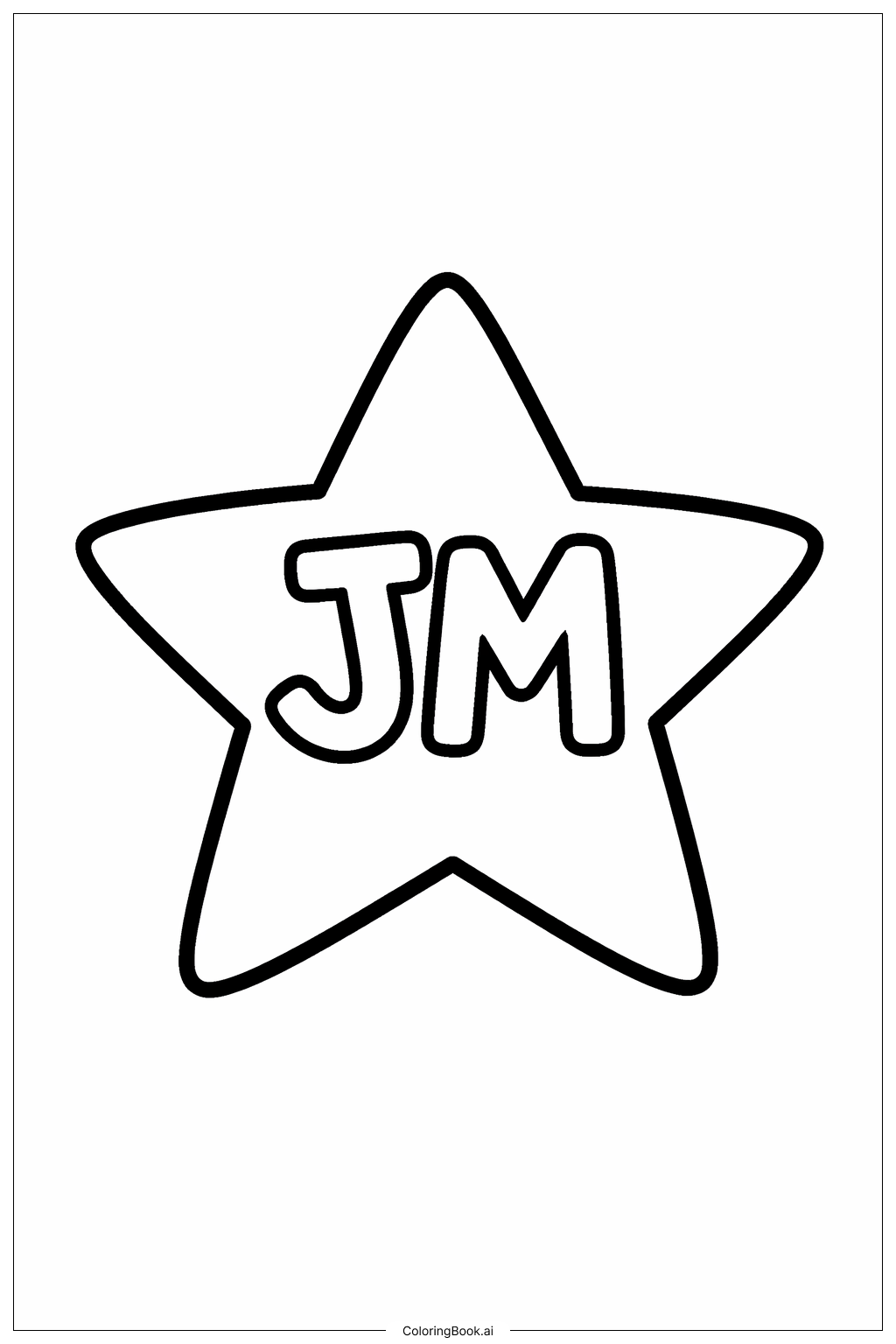  Página para colorear de Estrella de la Divina Misericordia 