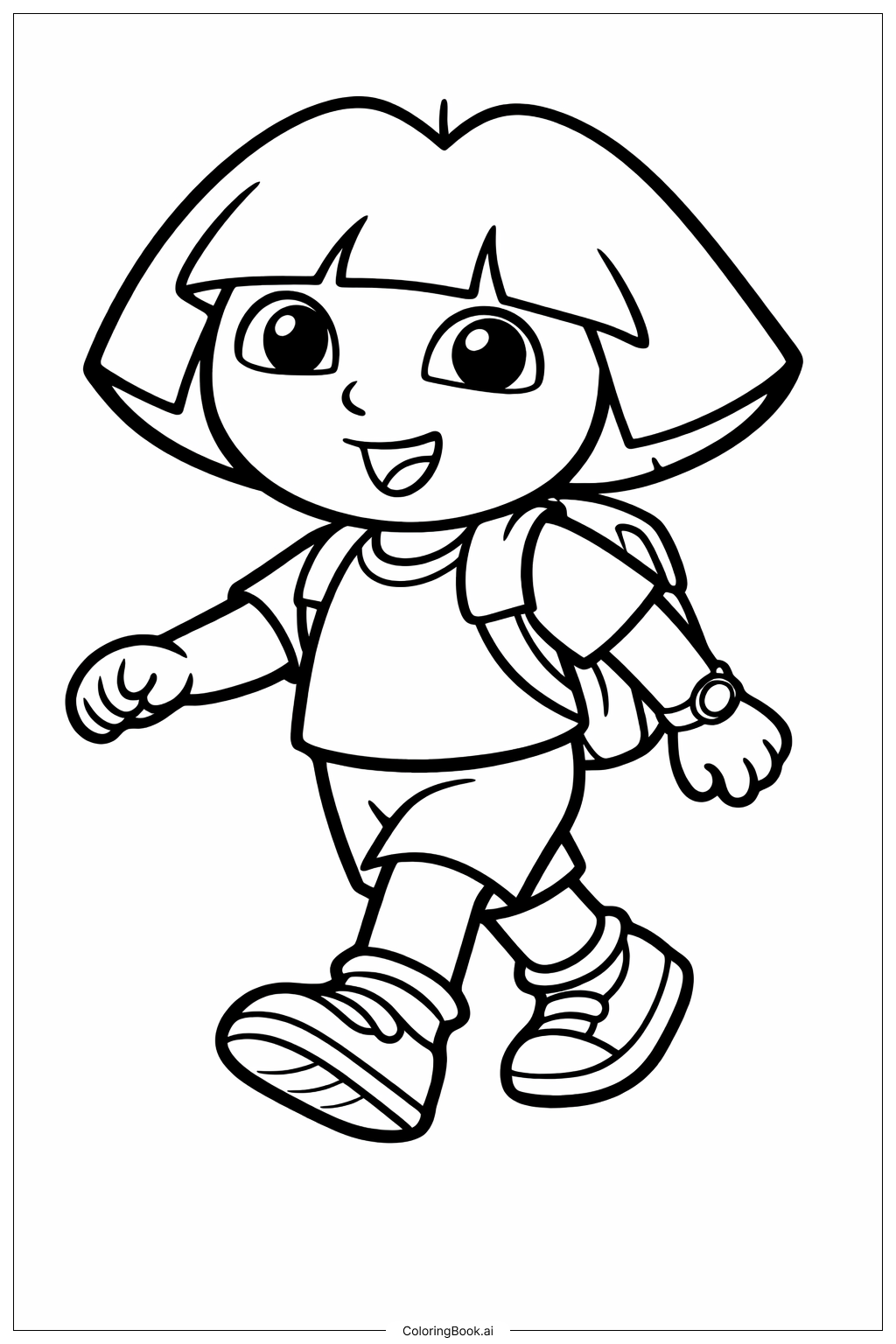 Dora Die Entdeckerin Fröhlicher Spaziergang Ausmalseite