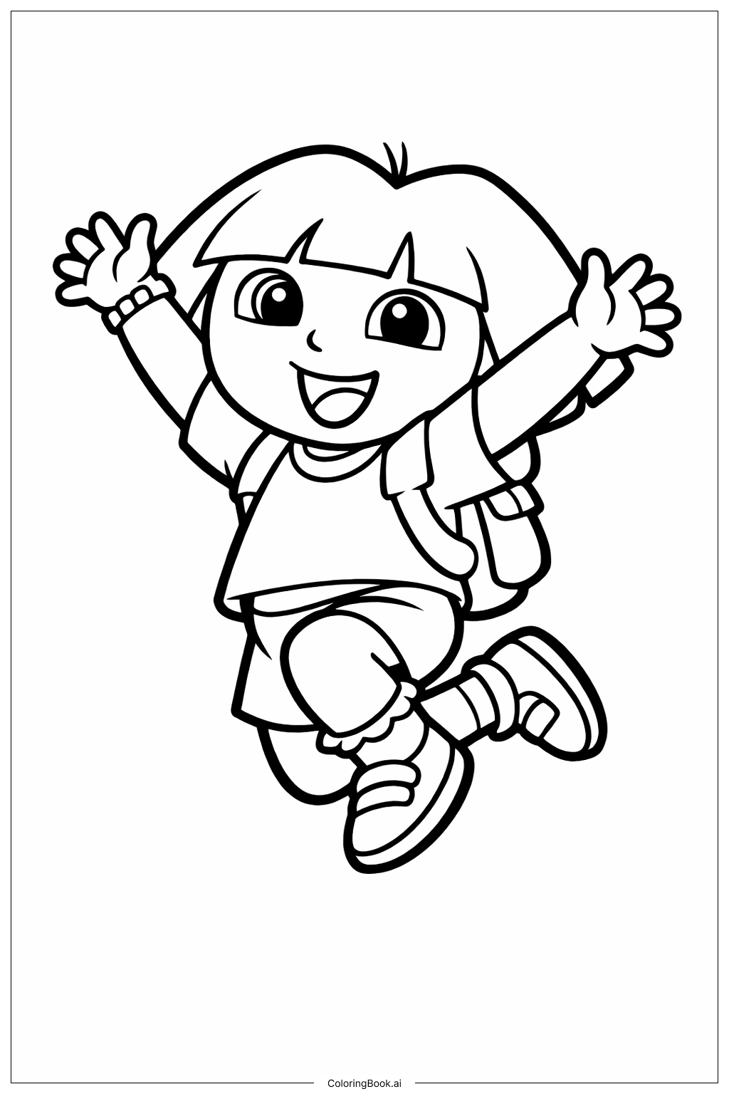 Dora Die Entdeckerin Springfreude Ausmalseite