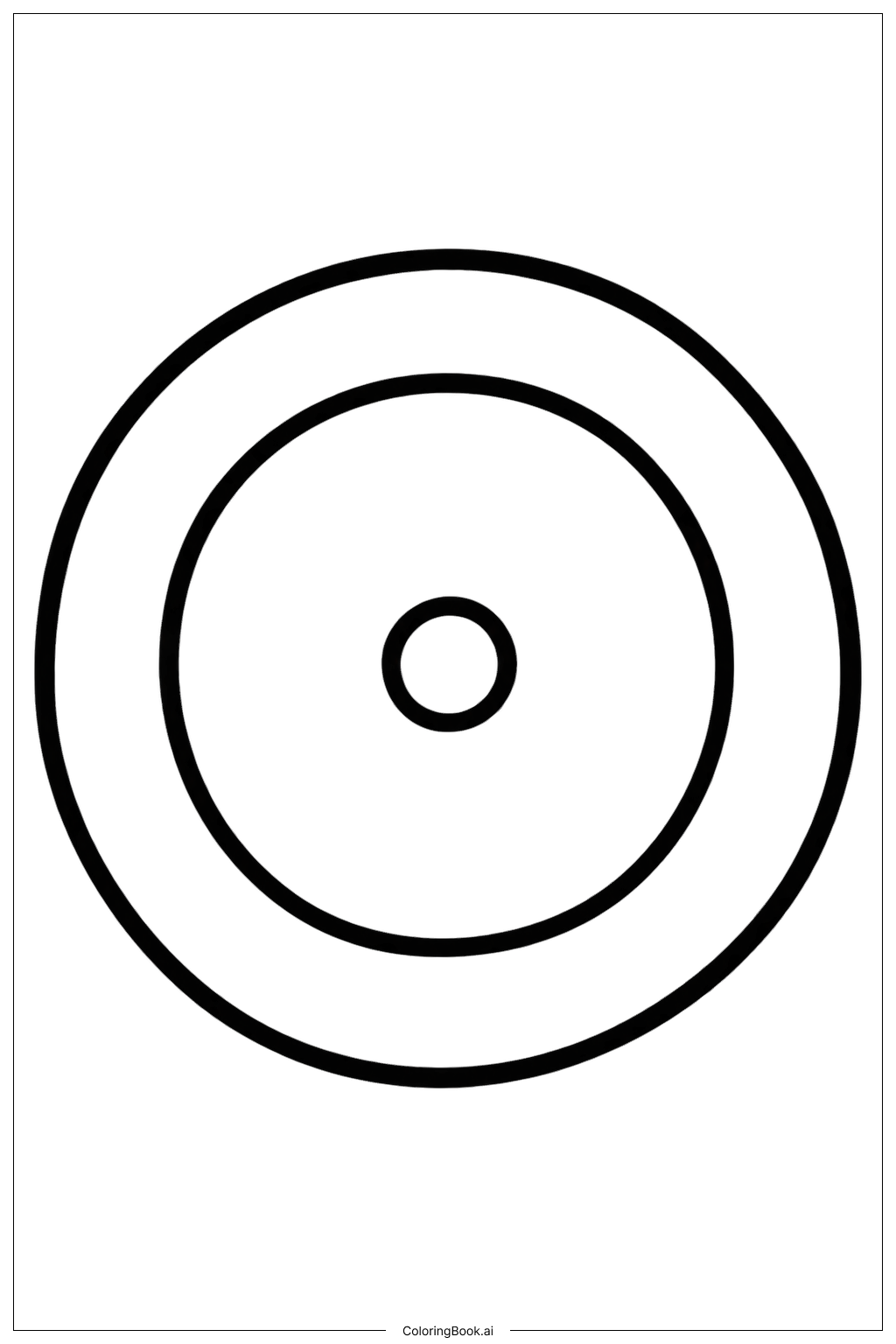 Dot Day Plate Coloring Page