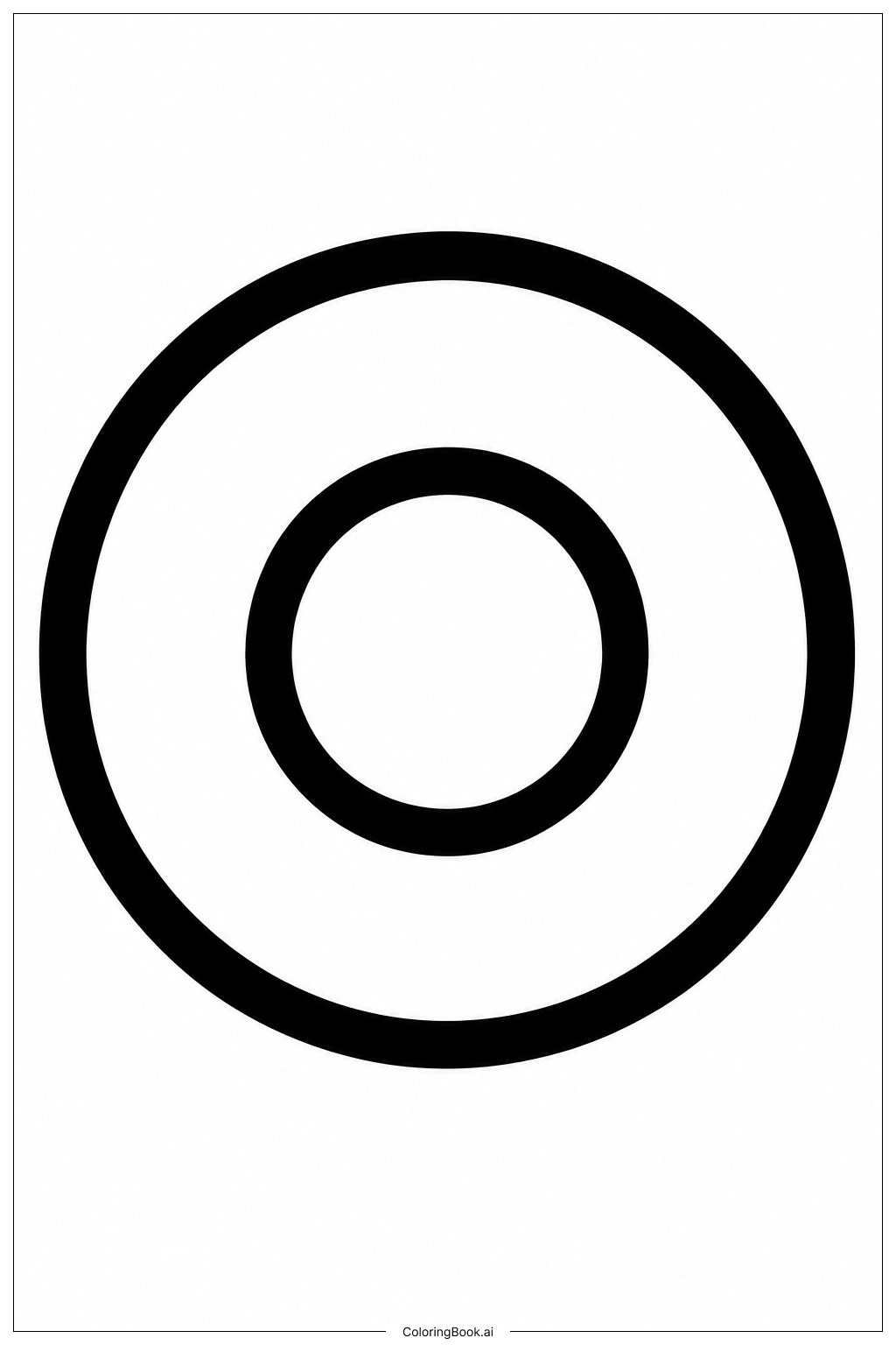 Dot Day Round Badge Coloring Page