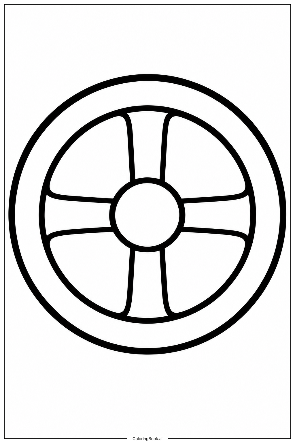 Dot Day Wheel Coloring Page