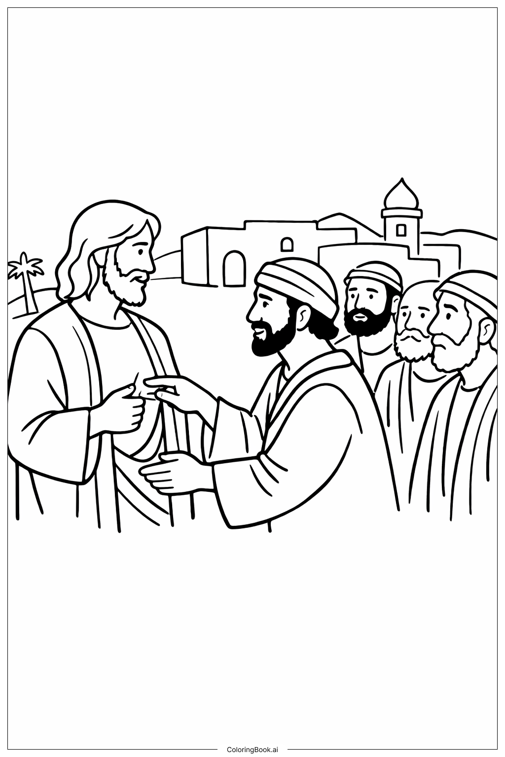 懷疑的多馬與好奇的群眾