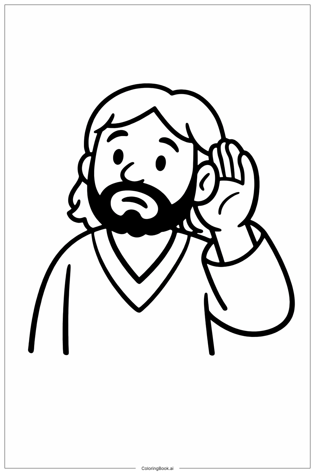 懷疑多馬聽力練習著色頁