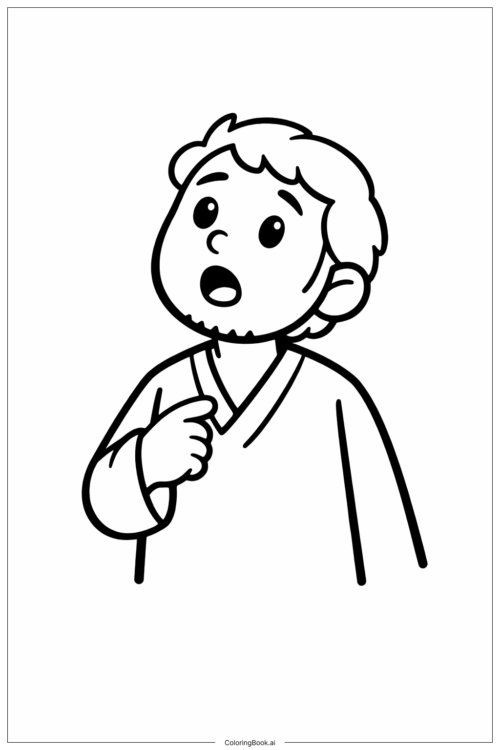 懷疑的多馬仰望著色頁