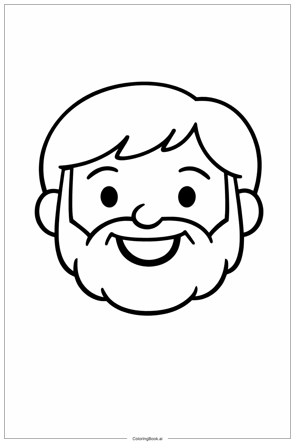 懷疑的多馬笑臉著色頁