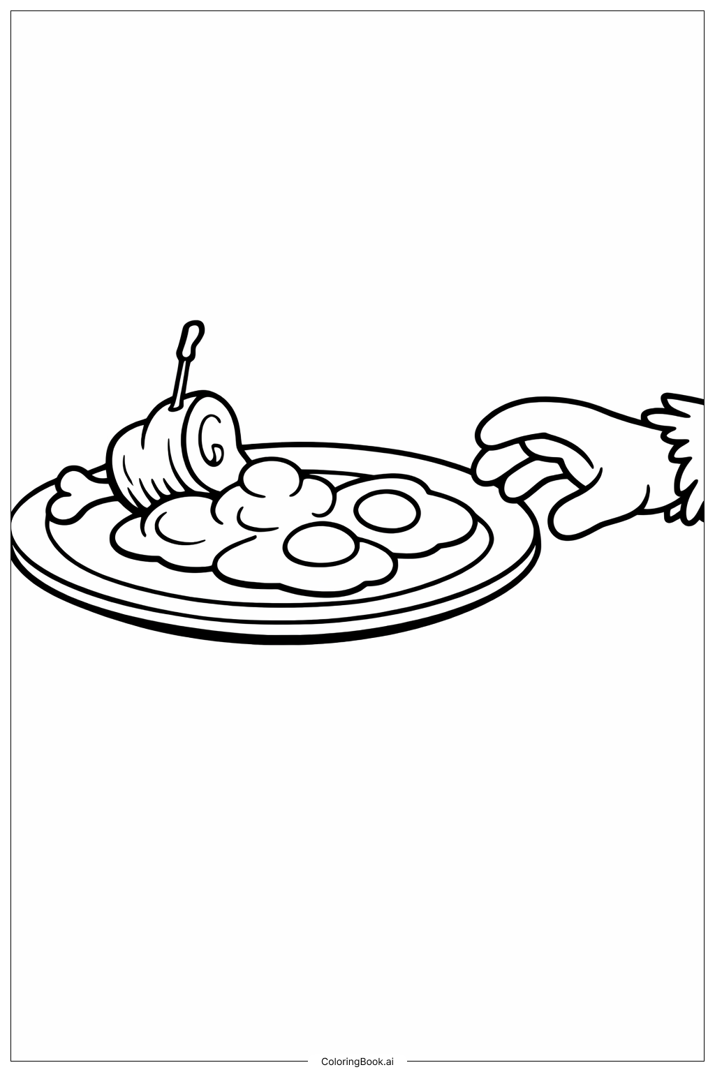 Dr Seuss Green Eggs Plate