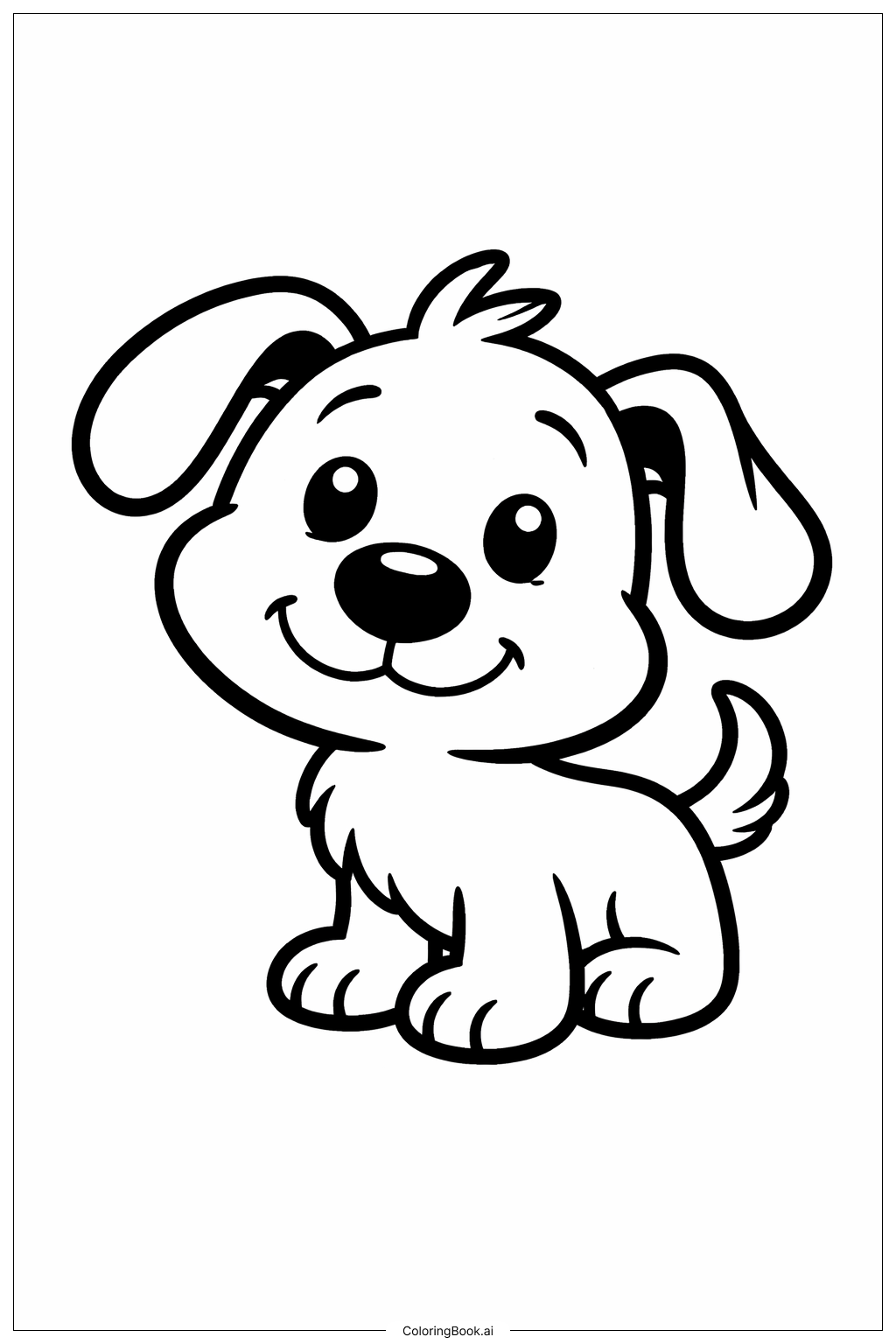  Dr Seuss 小狗好友著色頁 