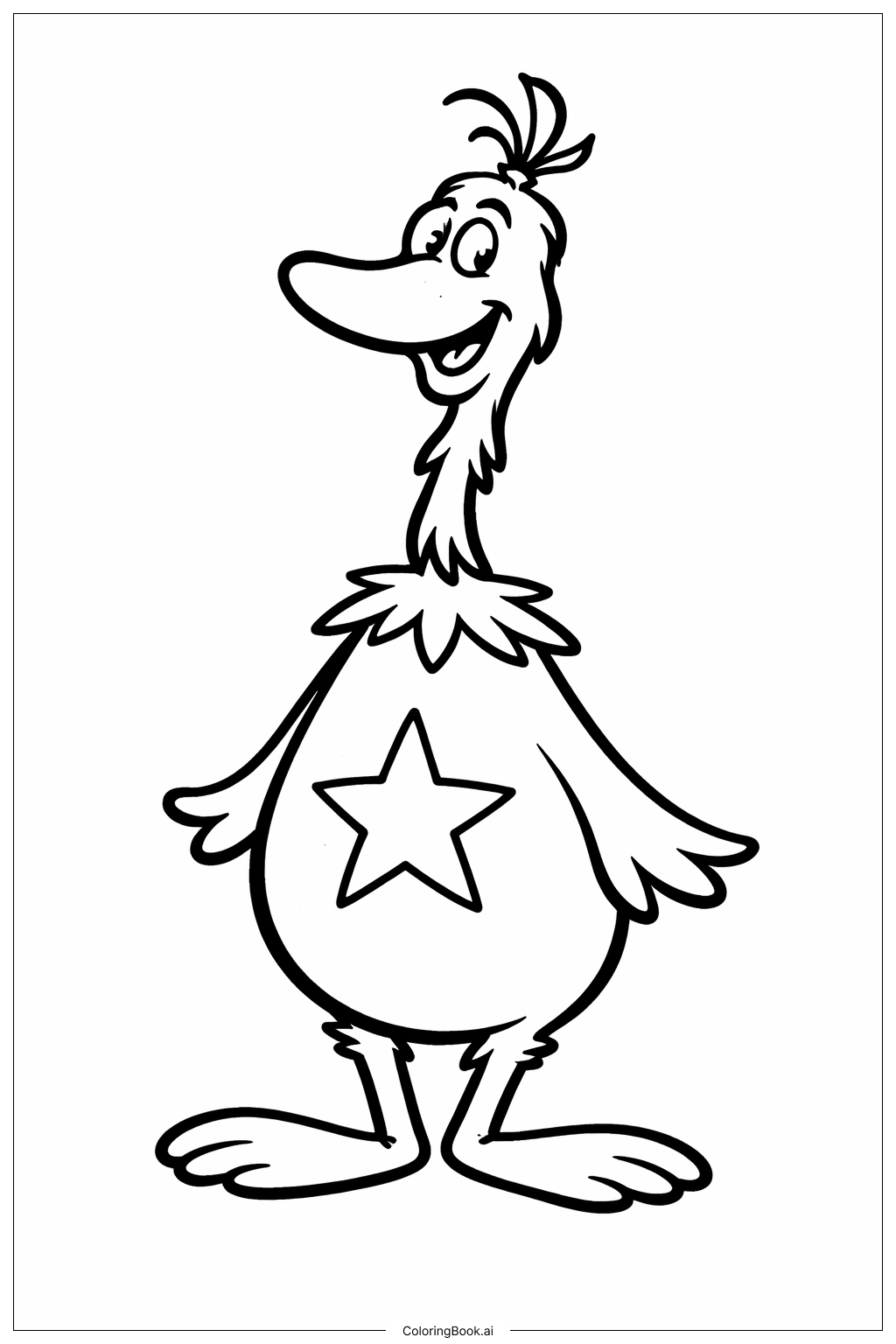  Dr Seuss Sneetch Star Belly Coloring Page 