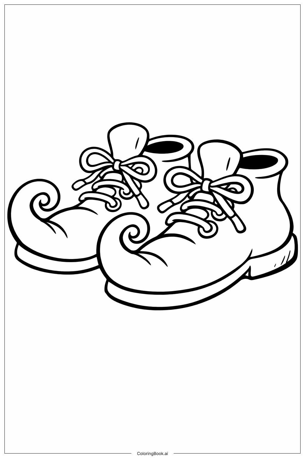  Page de coloriage Paire de chaussures dansantes Dr Seuss 