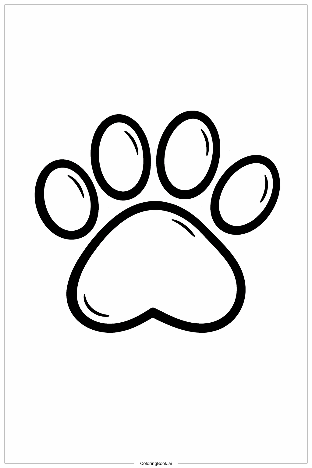  Page de coloriage Motif de Patte Dr Seuss Grand 