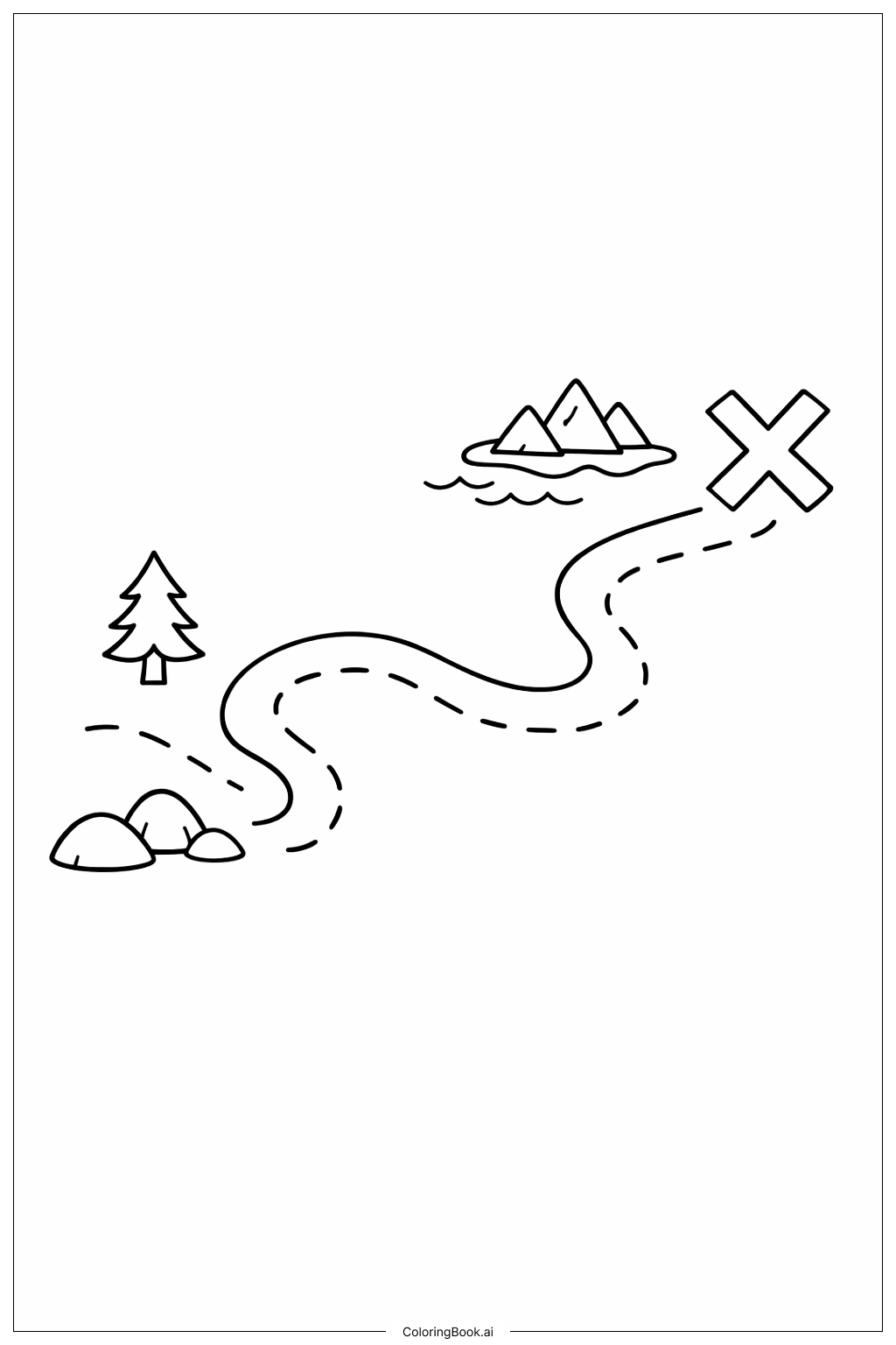  Page de coloriage Carte d'Aventure Dragon Ball 