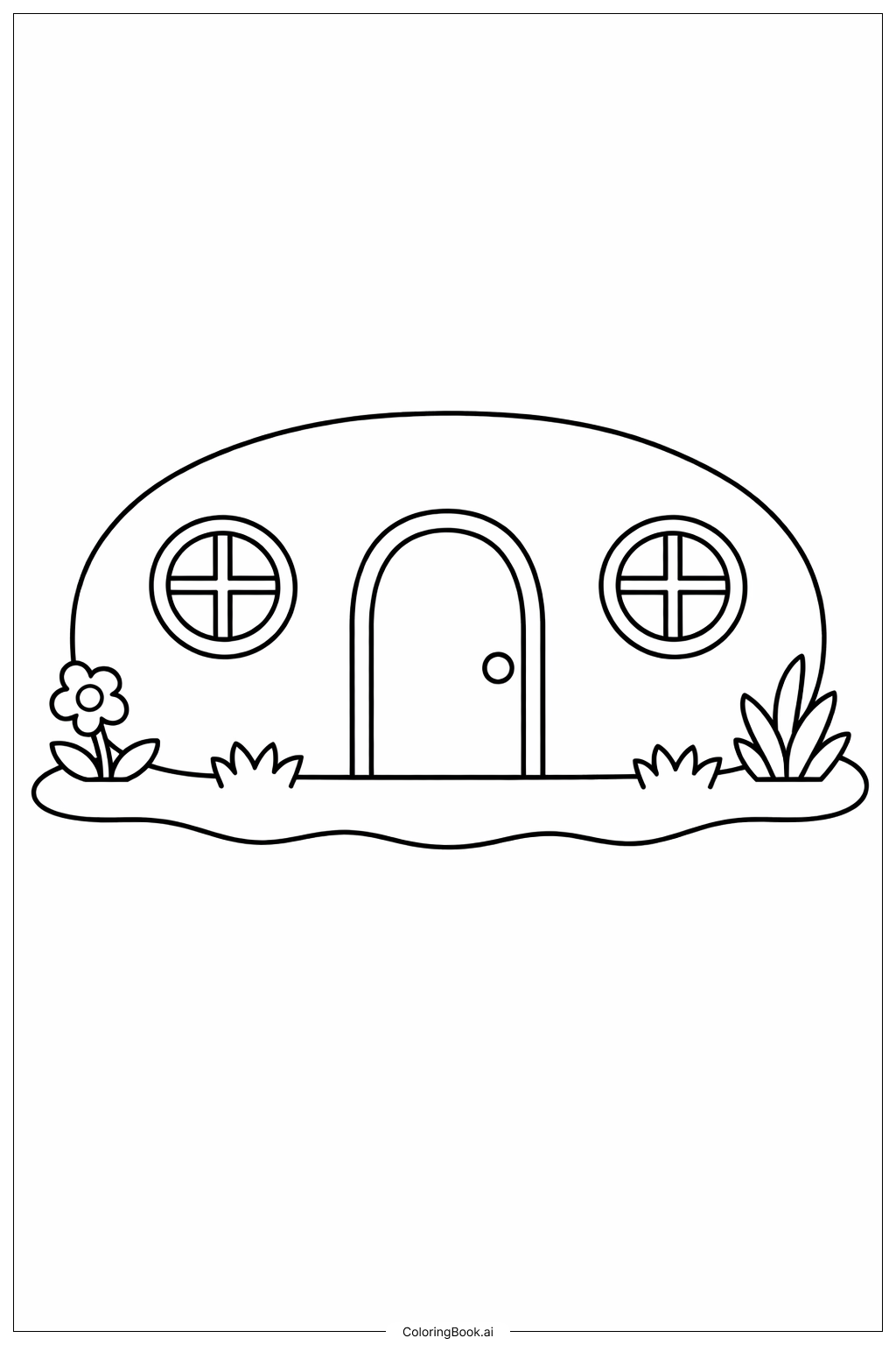  Page de coloriage Maison Capsule de Dragon Ball 