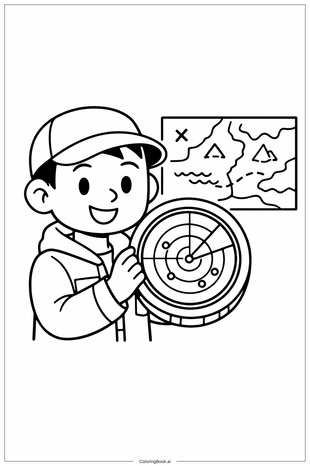  Page de coloriage Dragon Ball Dragon Radar Find 