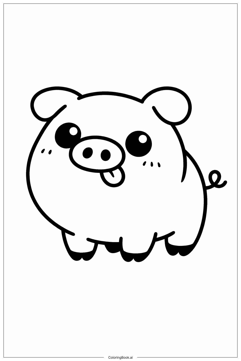  Page de coloriage Dragon Ball Oolong Cochon 