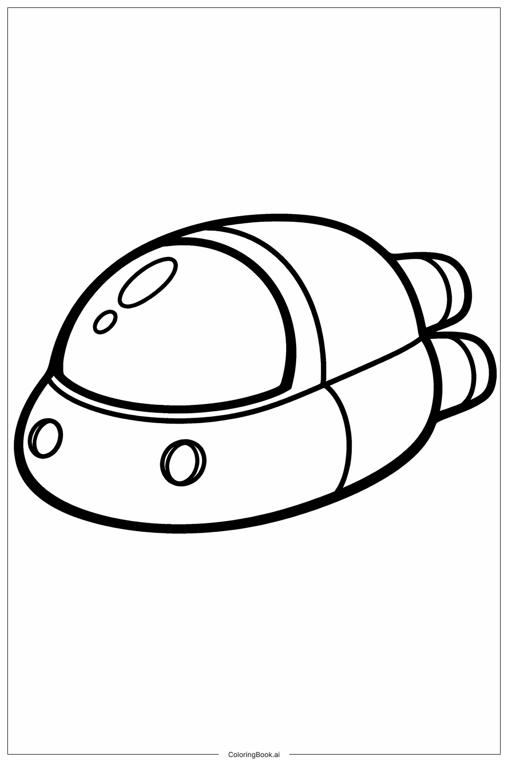  Page de coloriage Dragon Ball Capsule Simple 