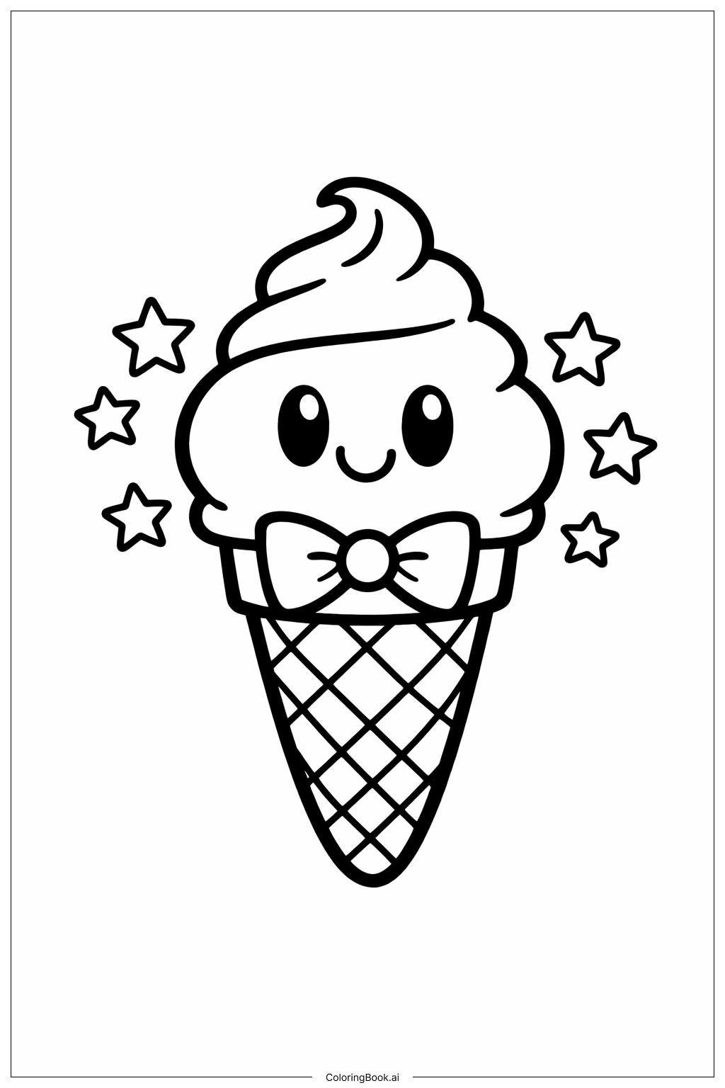 Gekleideter Eistüte