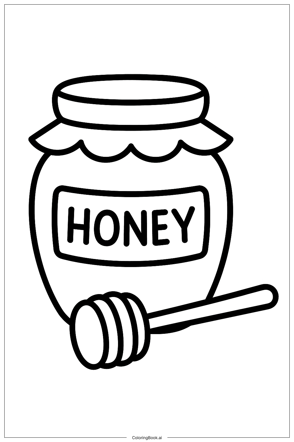  A Jar Of Honey For Rosh Hashanah著色頁 