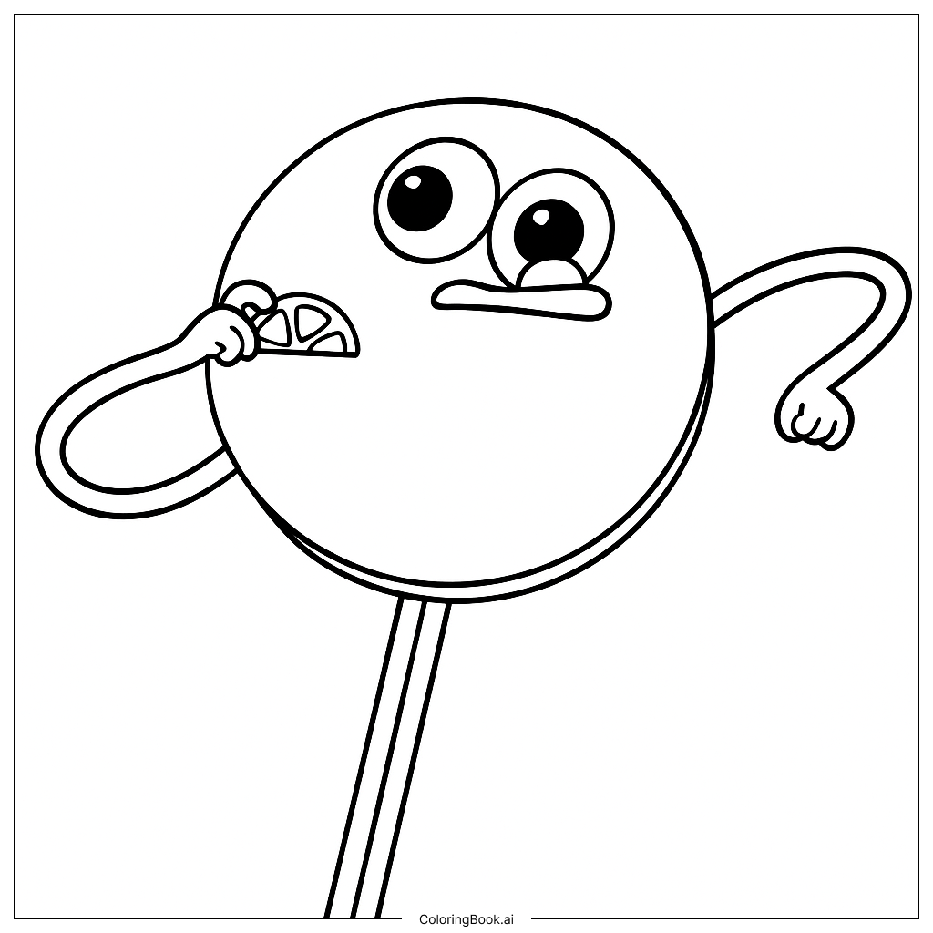  Yellow Eat Sour Lemon!!!! Coloring Page 