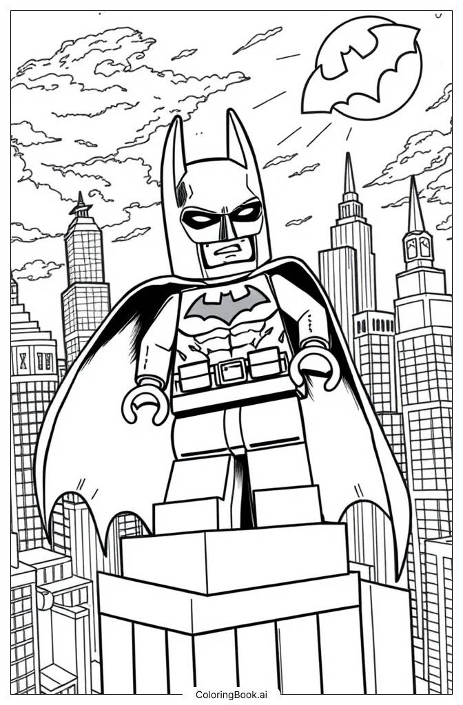  Página para colorir de LEGO Batman 