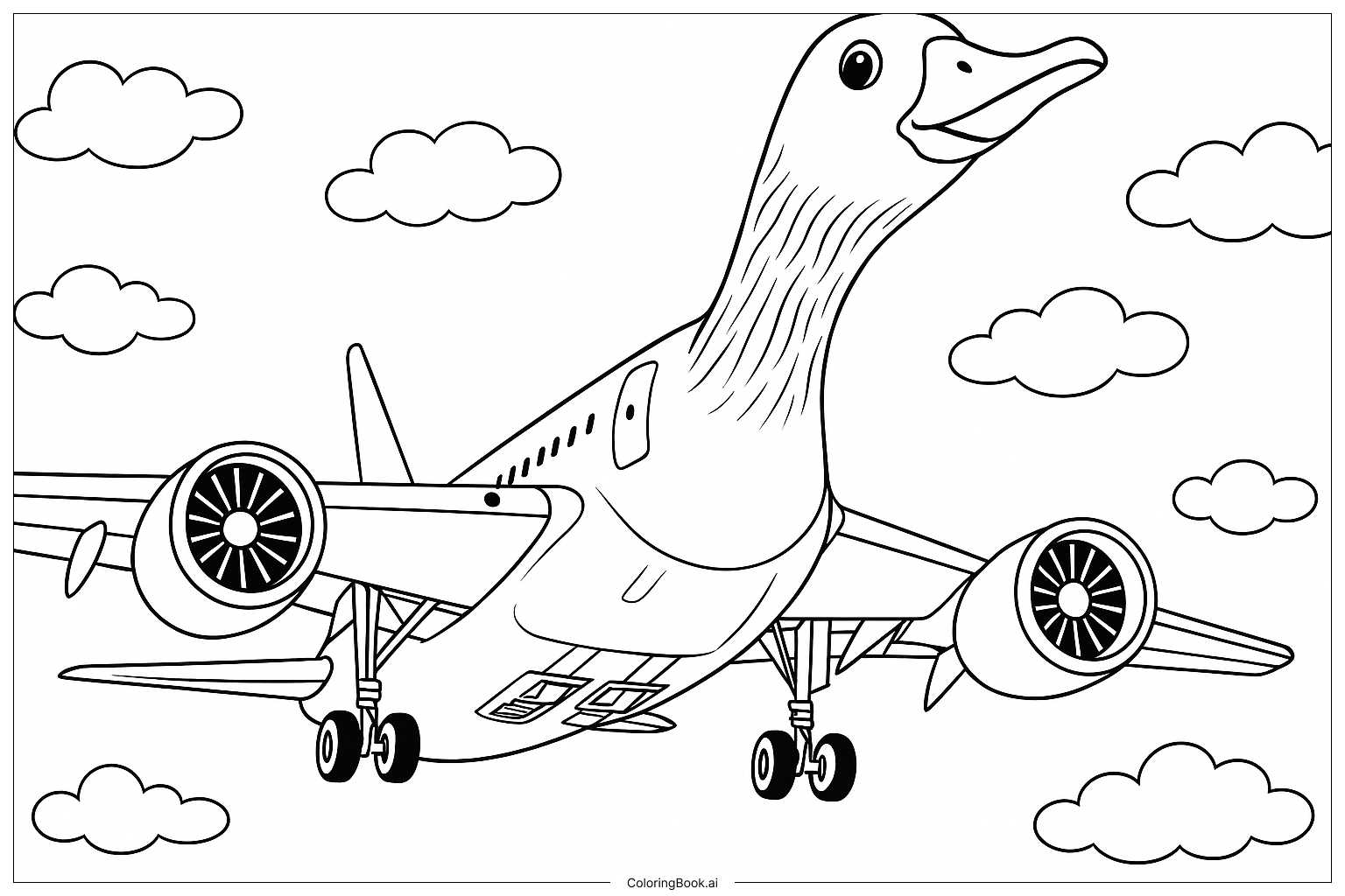  Bombombini Gusini Flying Coloring Page 