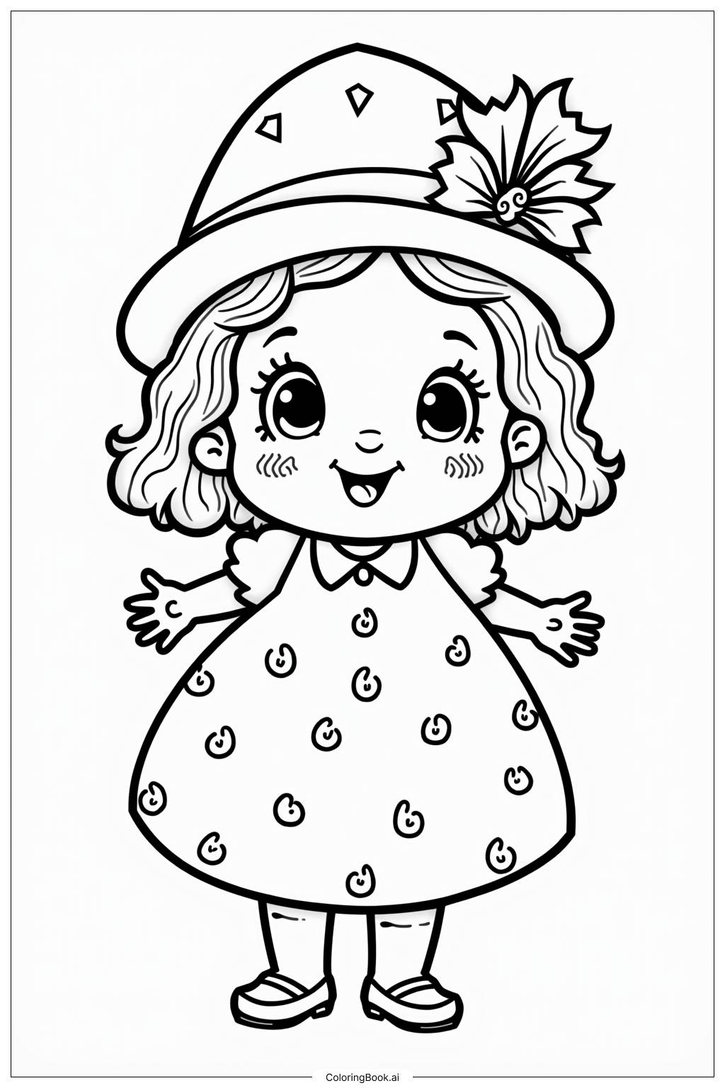  Strawberry Shortcake Making Friends Coloring Page 