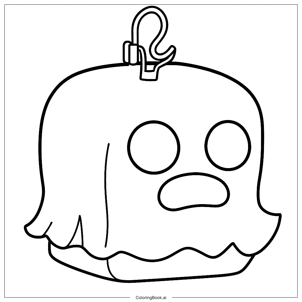 Ghost Coloring Page