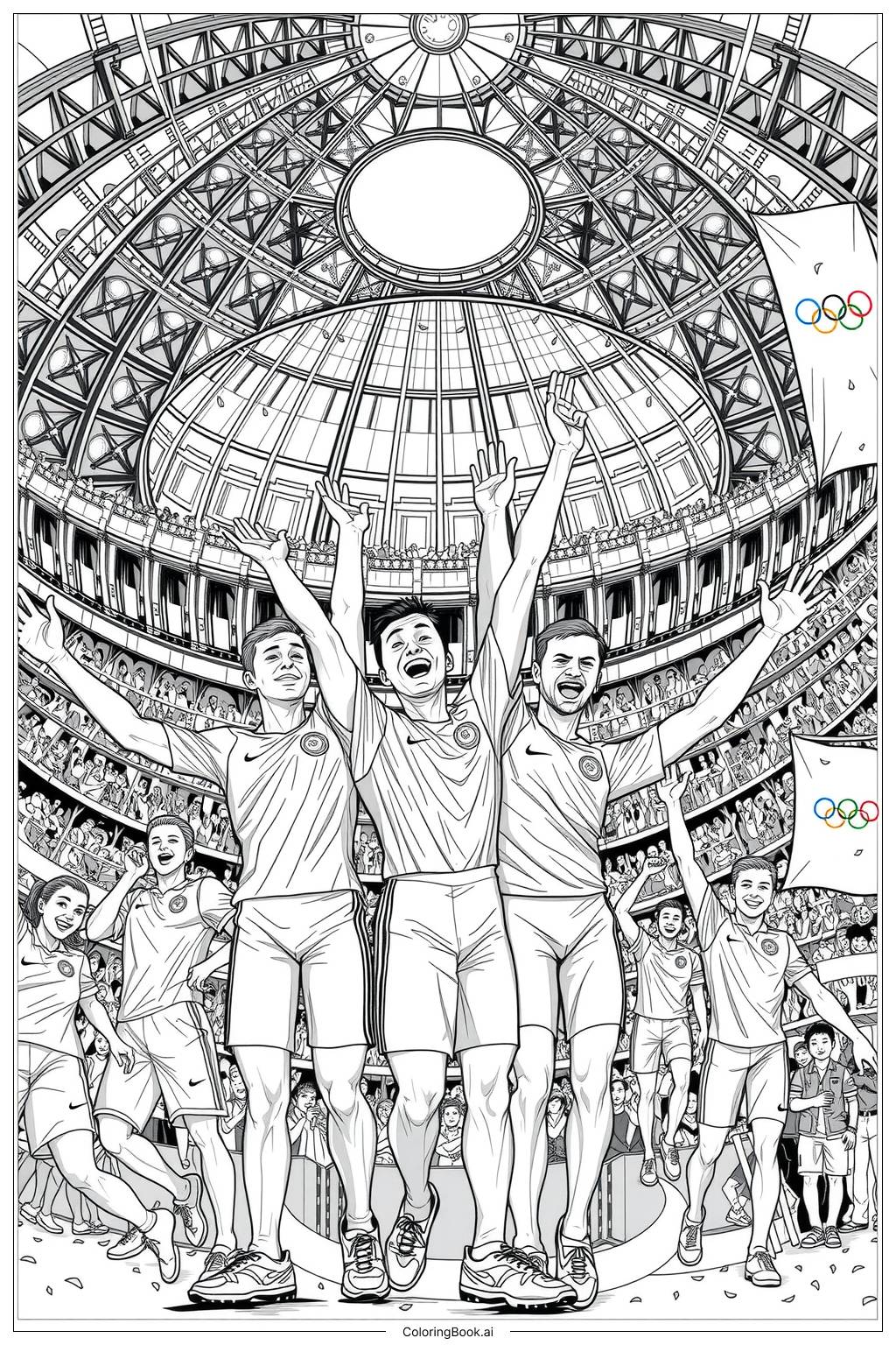  Page de coloriage Journée de célébration des Jeux Olympiques Spéciaux 