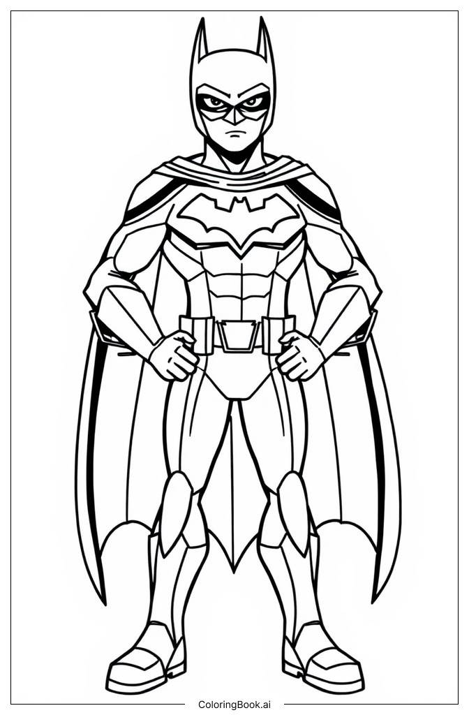  Batman Beyond Coloring Page 