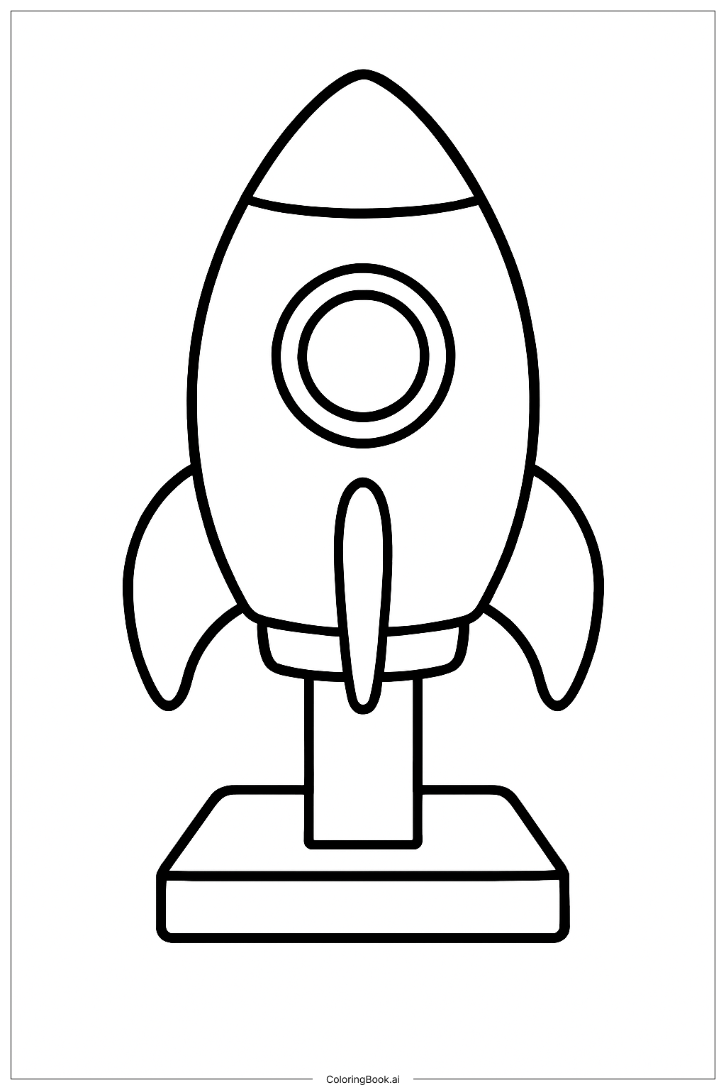  Poppy Playtime Rocket Ship Display Stand Coloring Page 