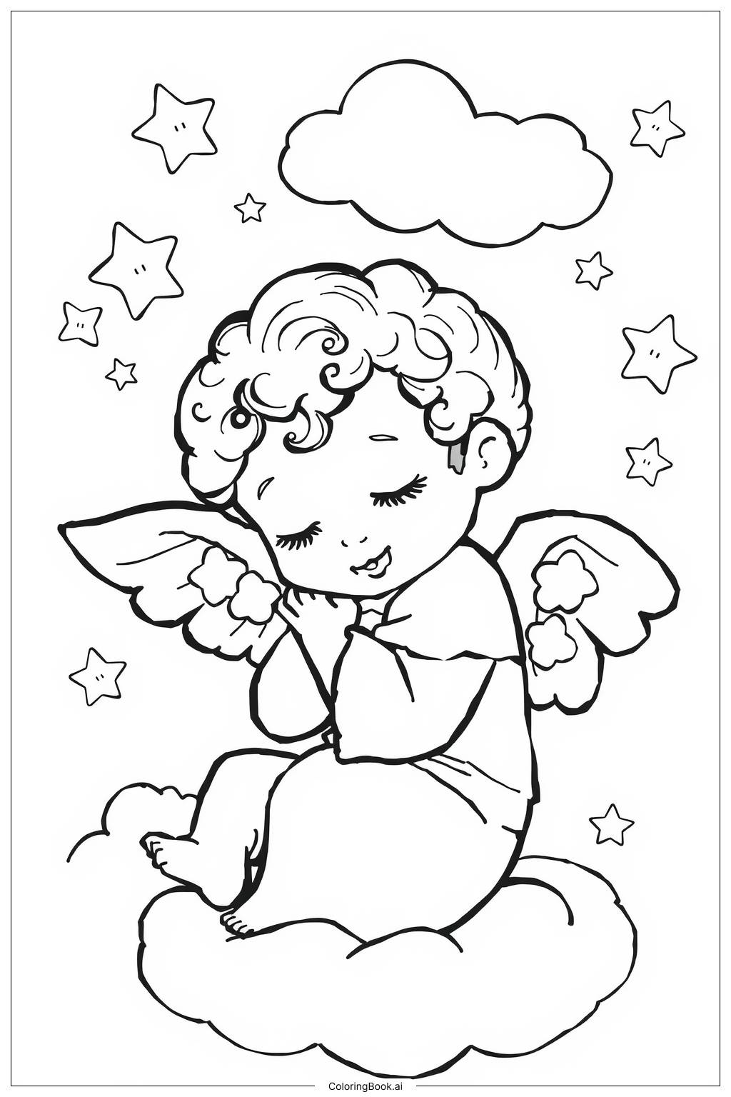  Angel Dust Portrait Smiling Coloring Page 