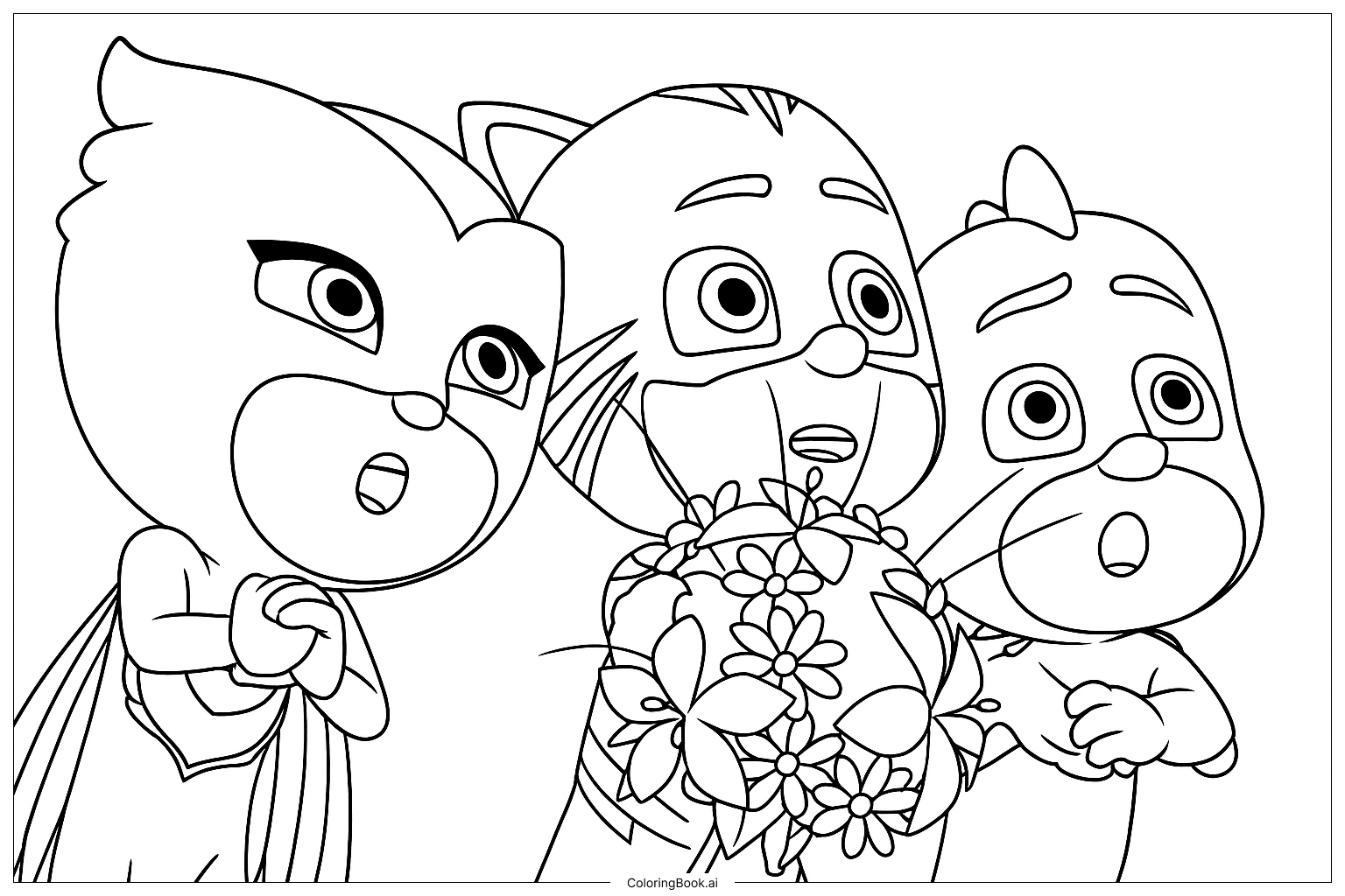 Página para colorir de Ah!