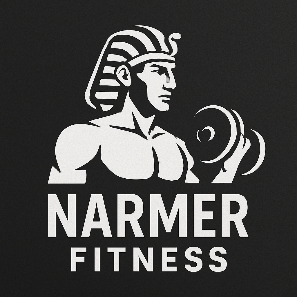 Logotipo de Fitness Inspirado na Cultura Egípcia Antiga: Narmer Fitness Liberado!