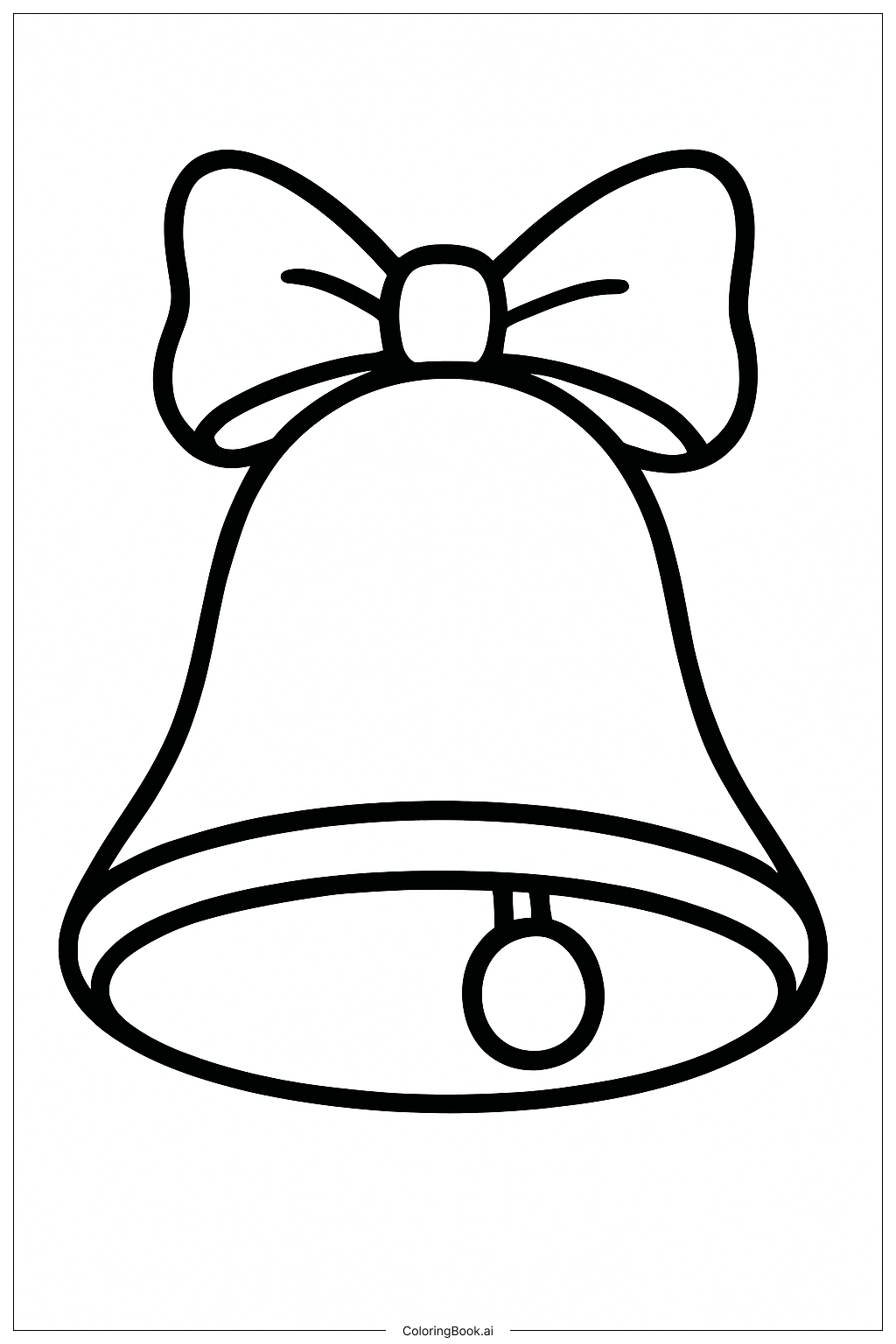  Page de coloriage Une cloche d'école pour la rentrée 