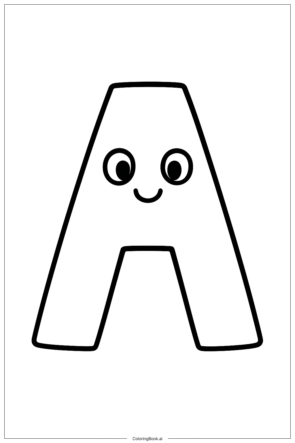 Alphabet Bubble Letters Coloring Page 2025 