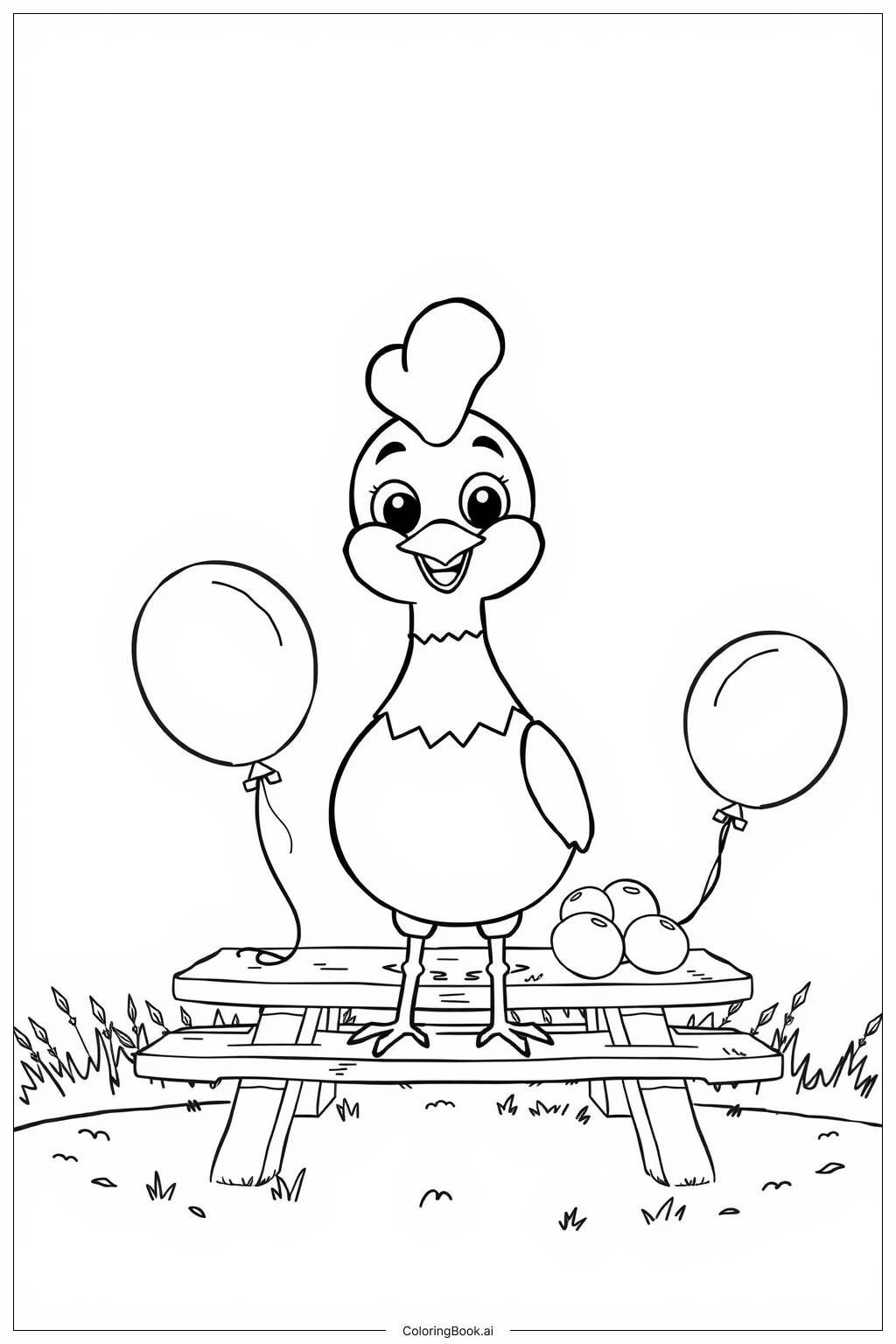  Fried Chicken Festival5 Coloring Page 