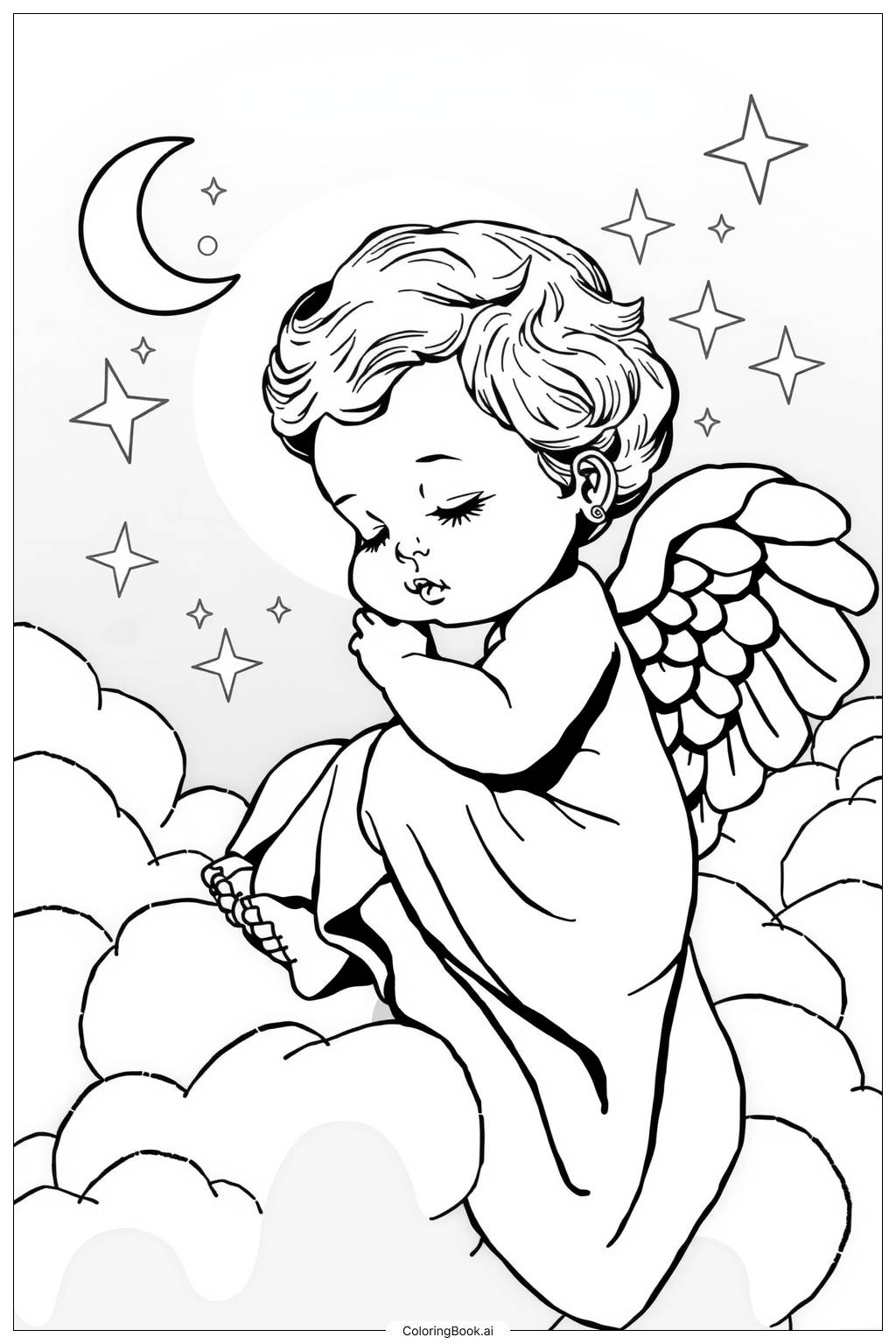  Angel Dust Portrait Smiling-2 Coloring Page 