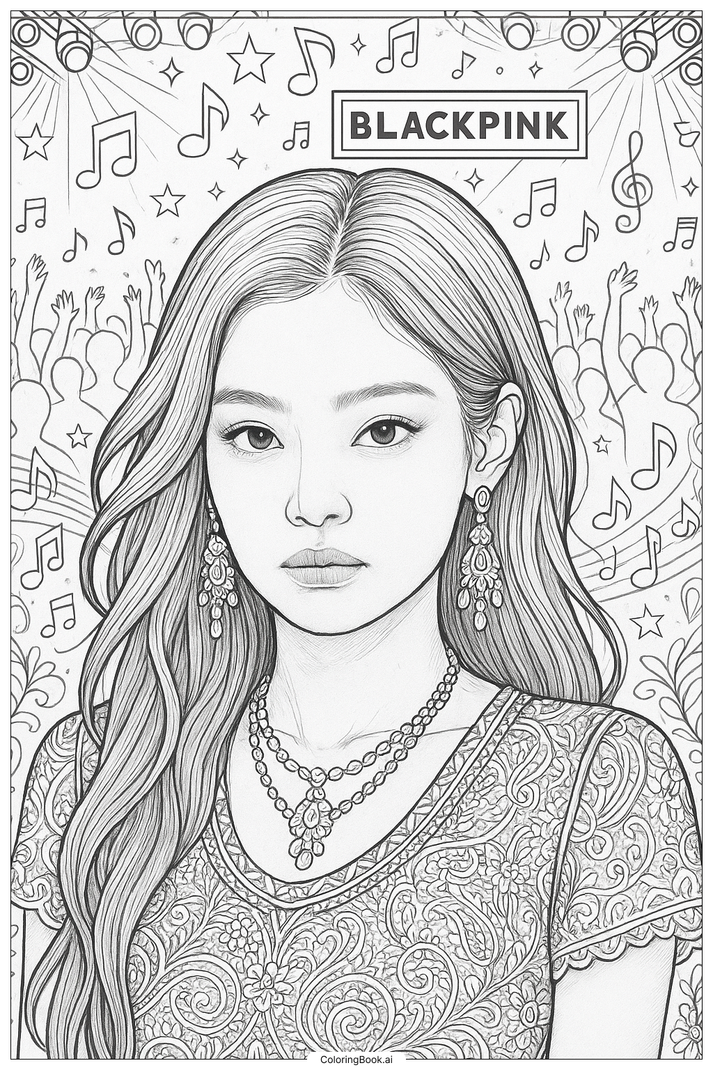 Realistic Portrait Of Blackpink Jennie