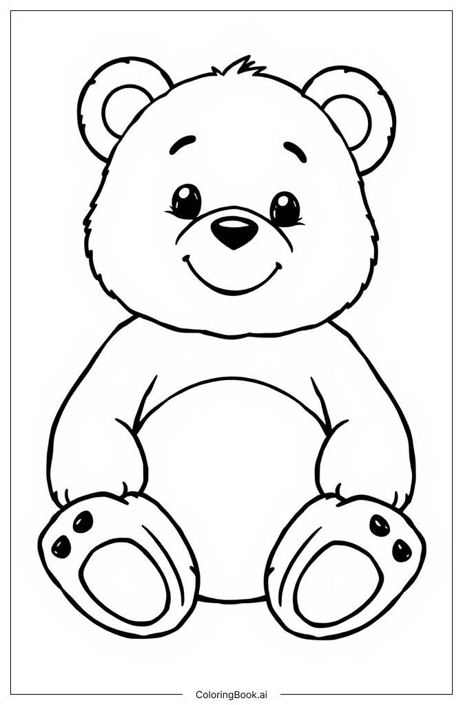  Página para colorear de Care Bear 