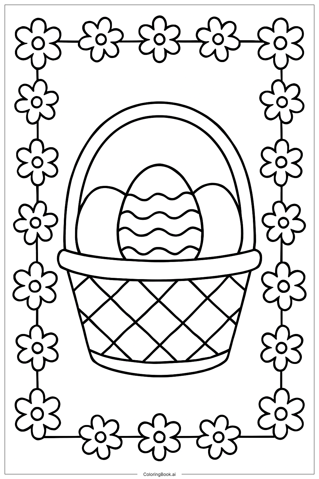 带花边的复活节篮子