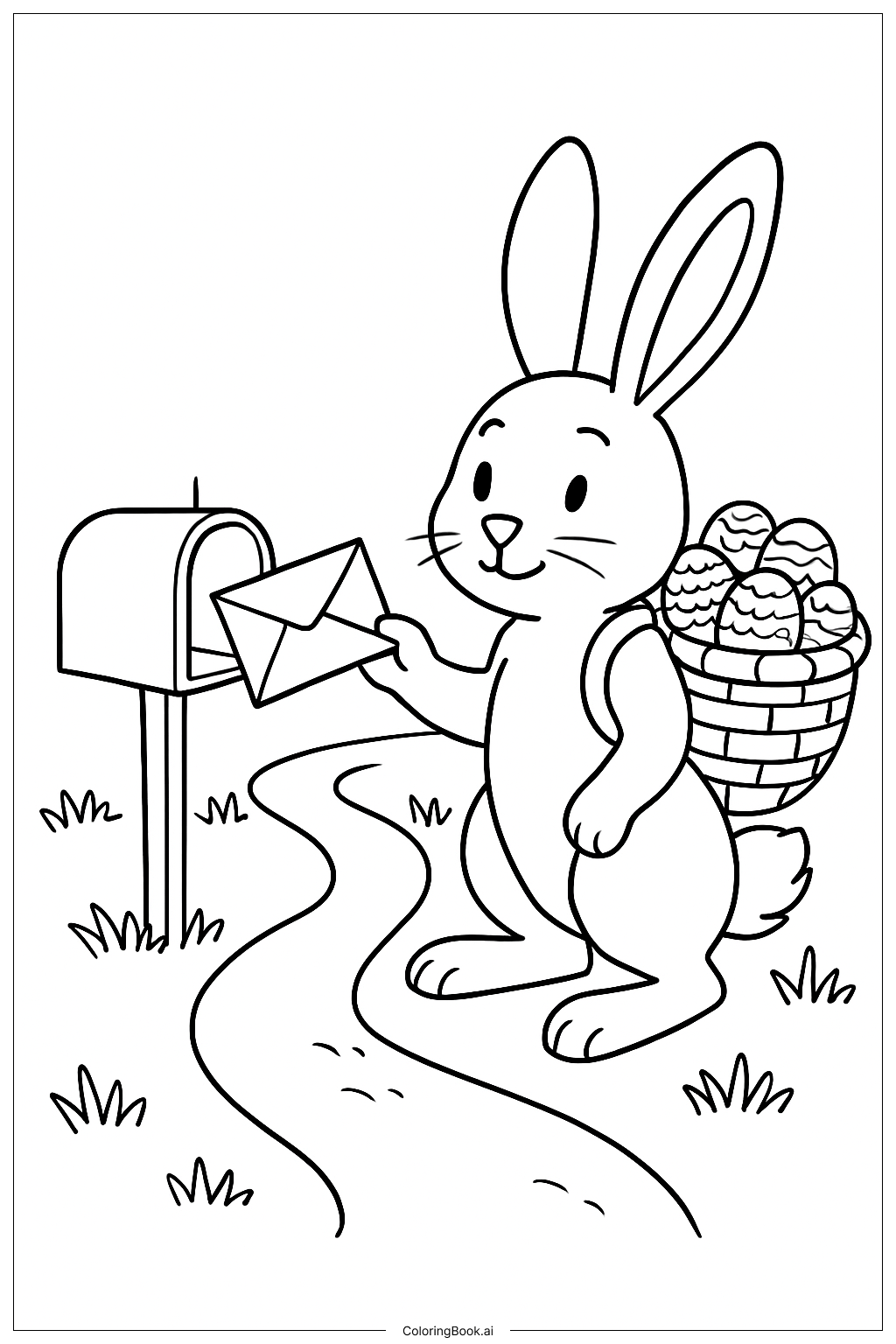 復活節兔子郵件投遞